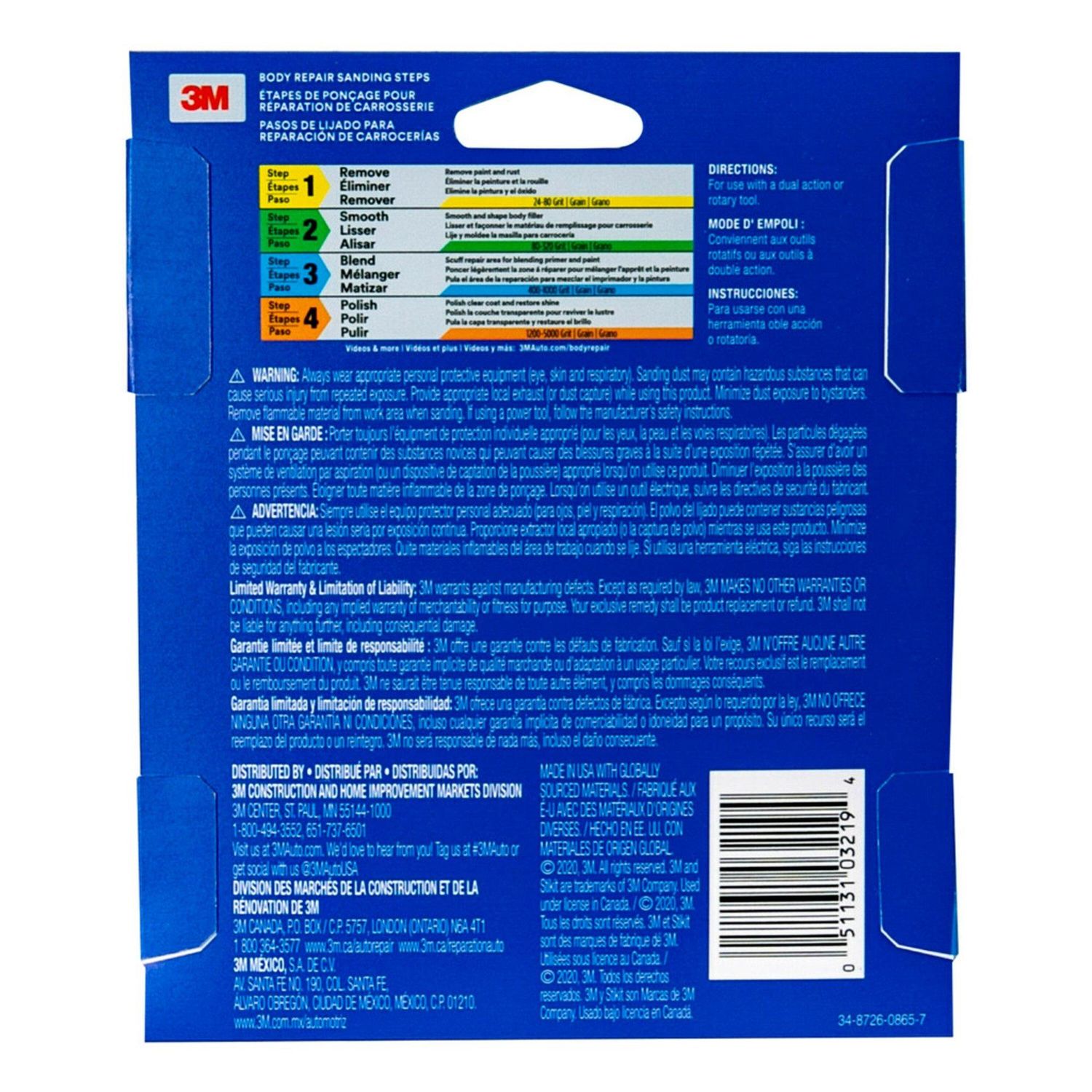 3M 6 in. 600 Grit and 800 Grit Performance Sanding Disc with Stikit