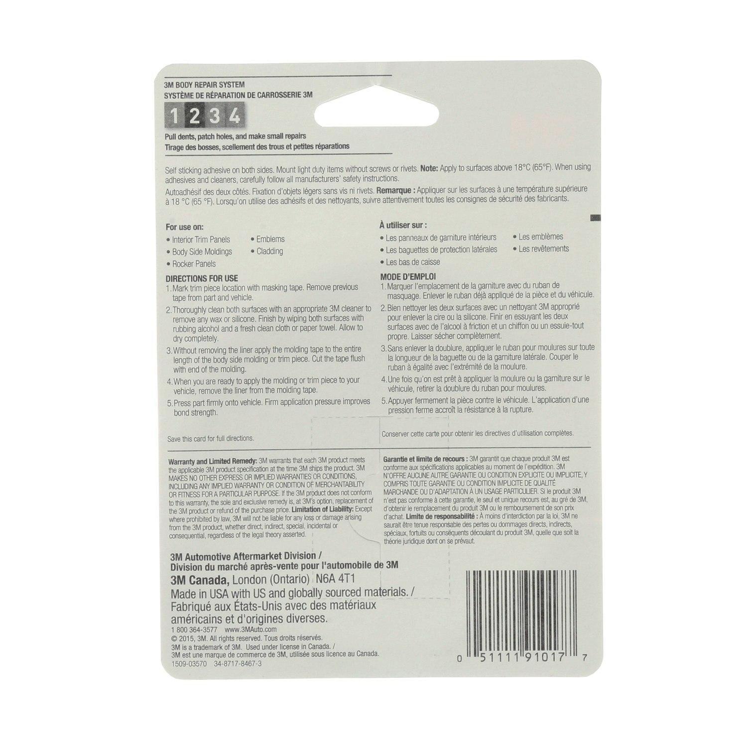 3M 1/2in X 15ft Molding Tape