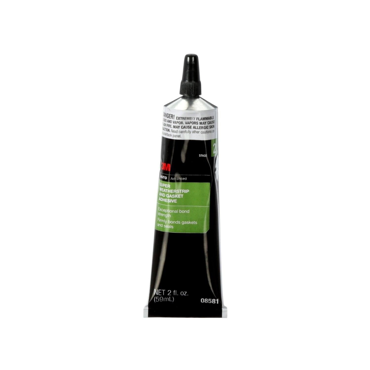 3M Black Super Weatherstrip Adhesive 2oz