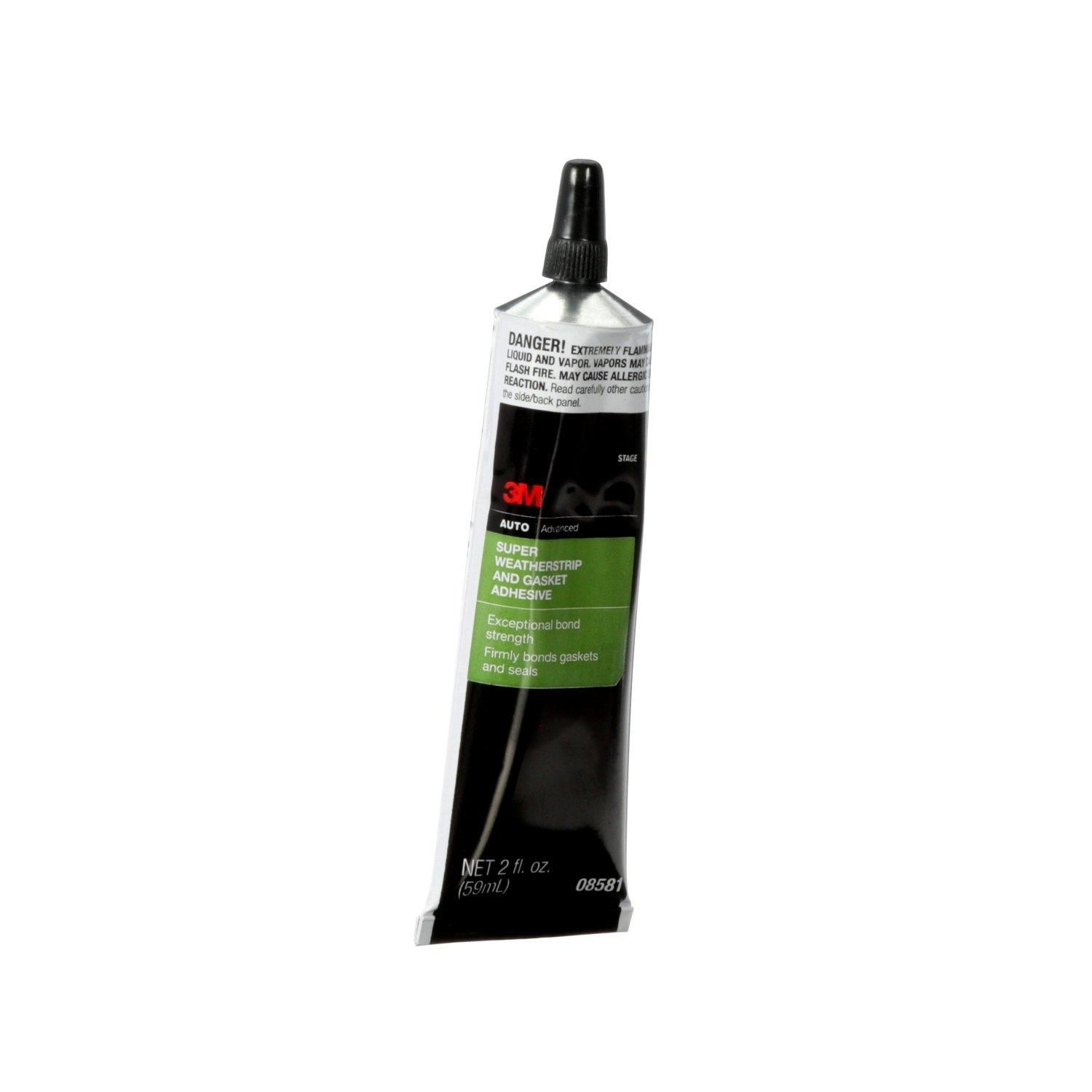 3M Black Super Weatherstrip Adhesive, 33602, 30.0 ml - 7010328091