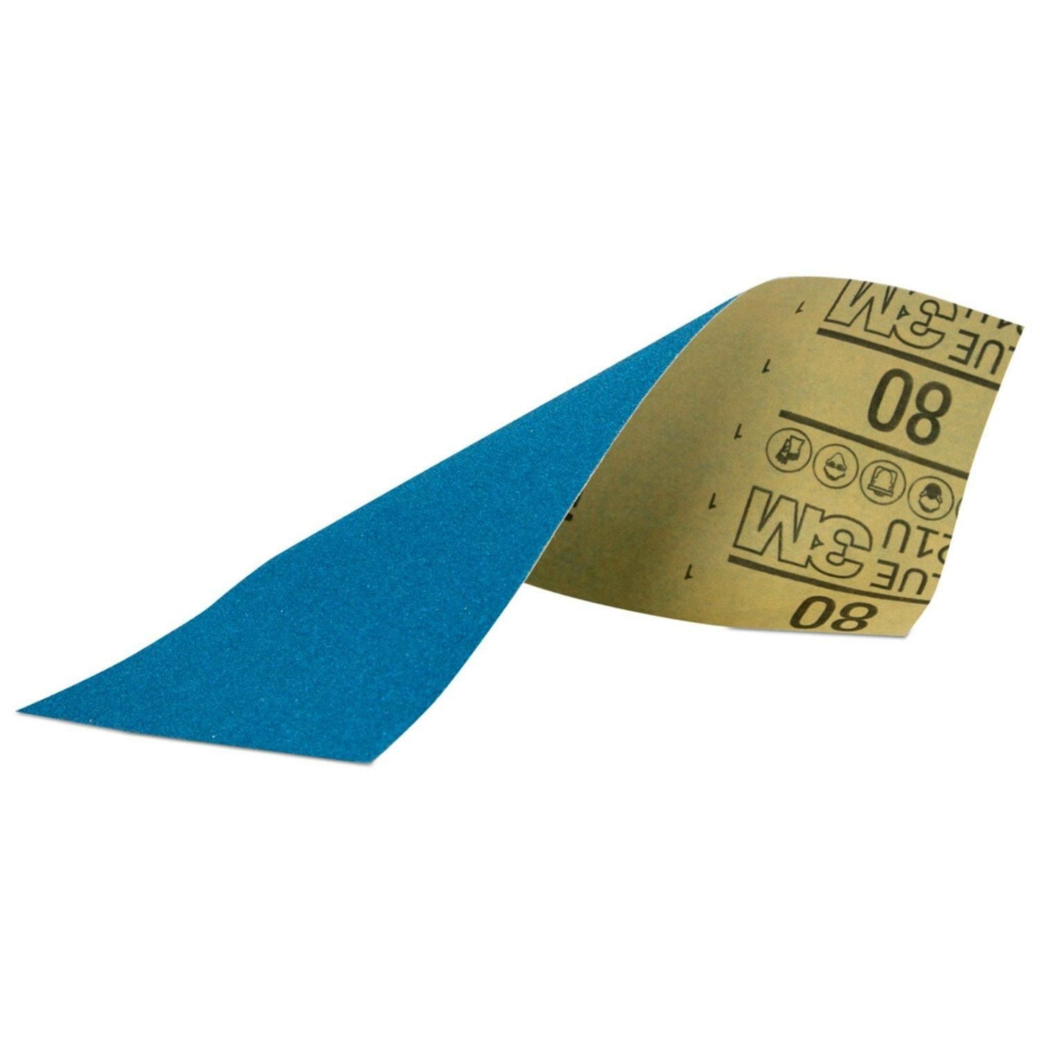 3M 80 Grit Pro Strength Blue Sandpaper