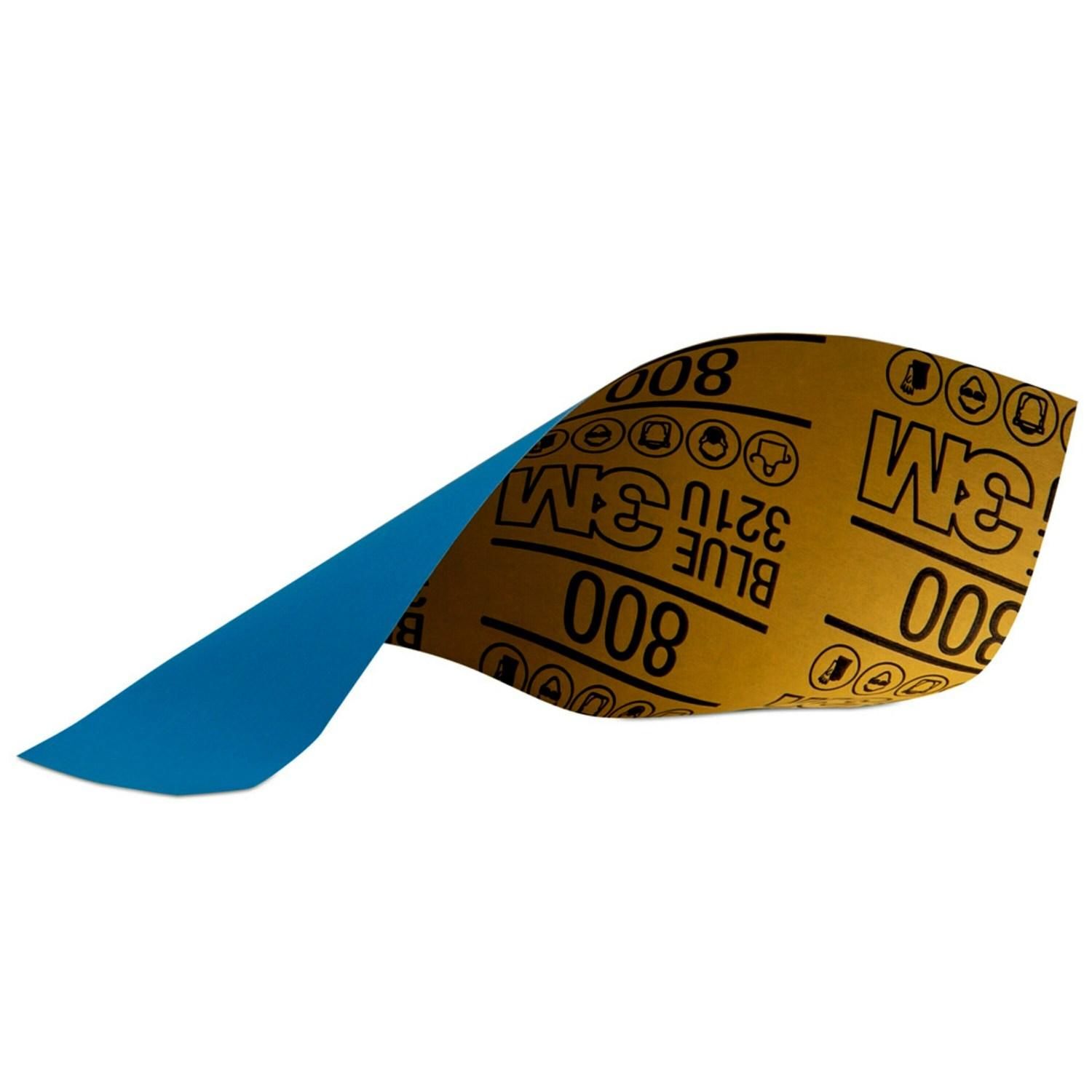 3M 800 Grit 3 2/3in x 9in Blue Sandpaper 8 Pack