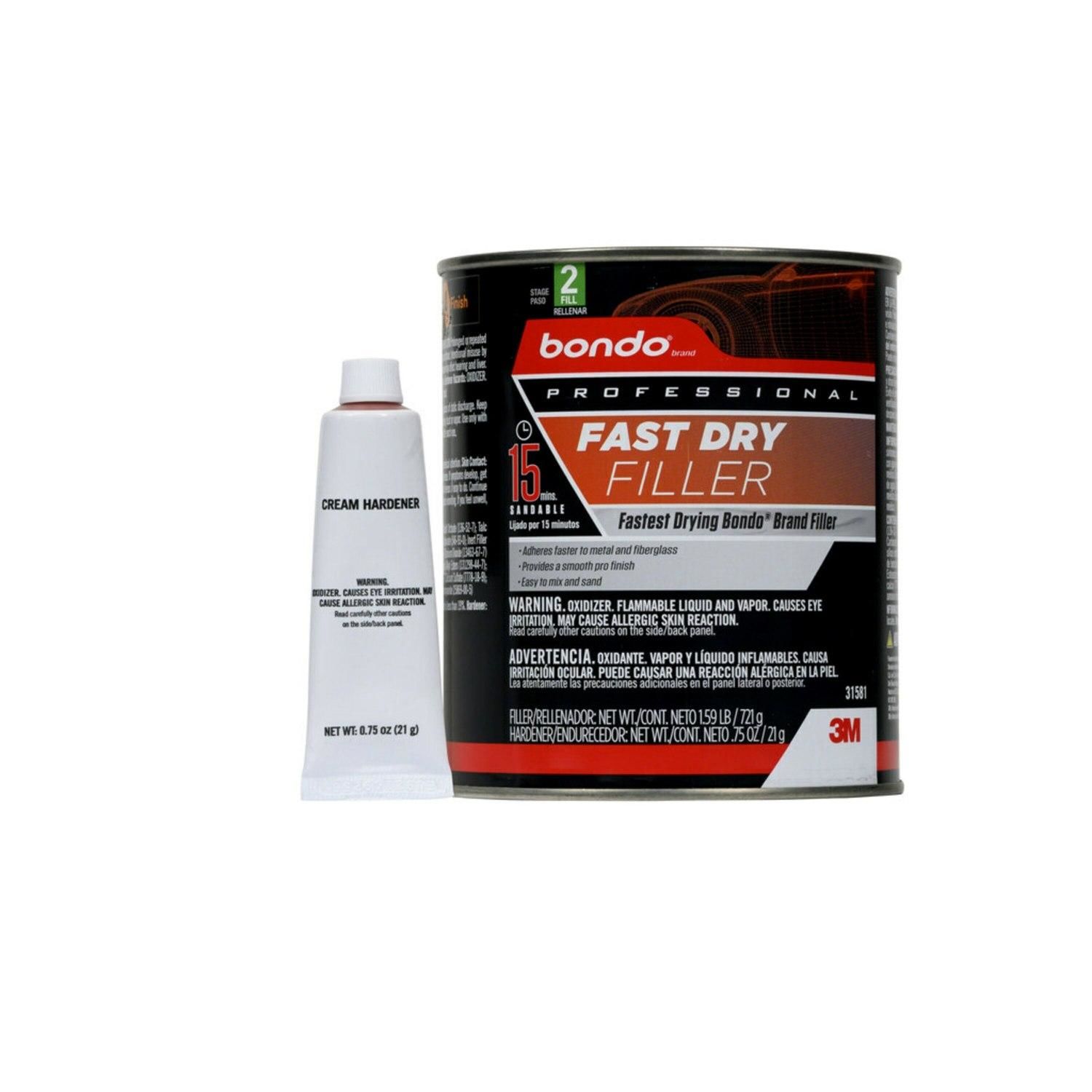Bondo Professional Fast Dry Filler 1 Quart
