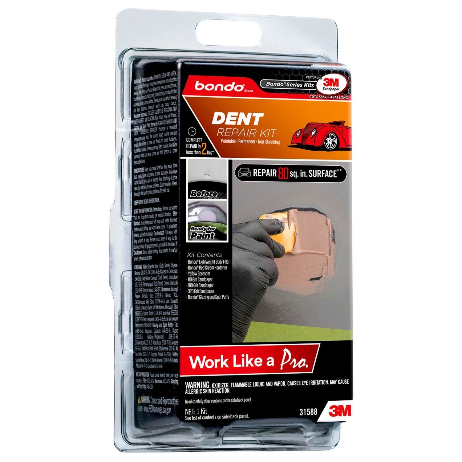 Bondo Dent Repair Clamshell Body Filler Kit