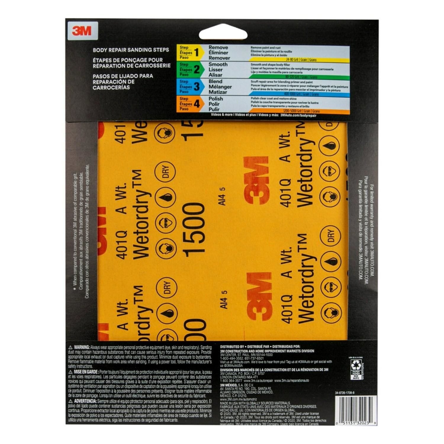 9" X 11" 1000 Grit Aluminum Oxide Abrasive Sheet (5/Pack) | Würth Louis & Company