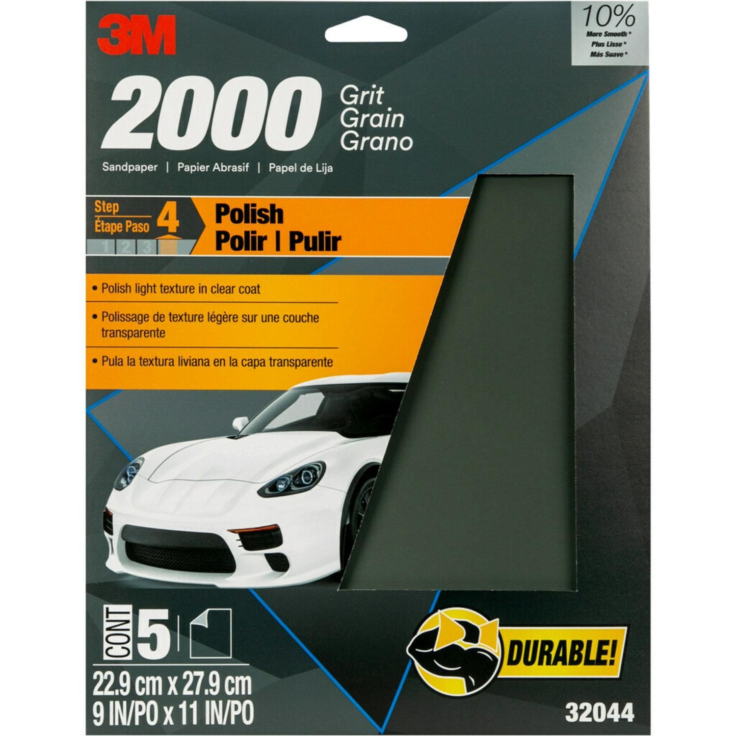 5000 grit store sandpaper autozone