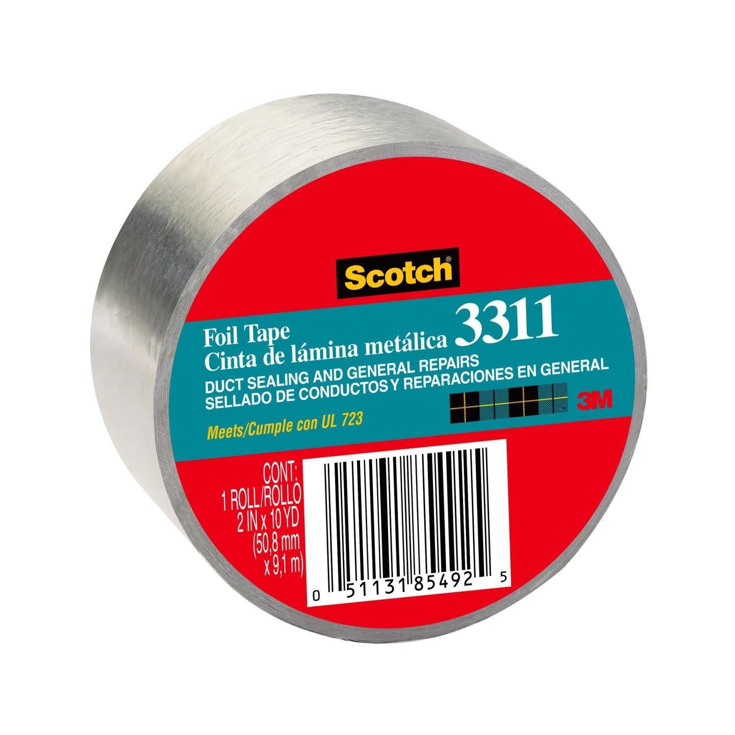 Scotch 2in X 10yd Aluminum Foil Tape