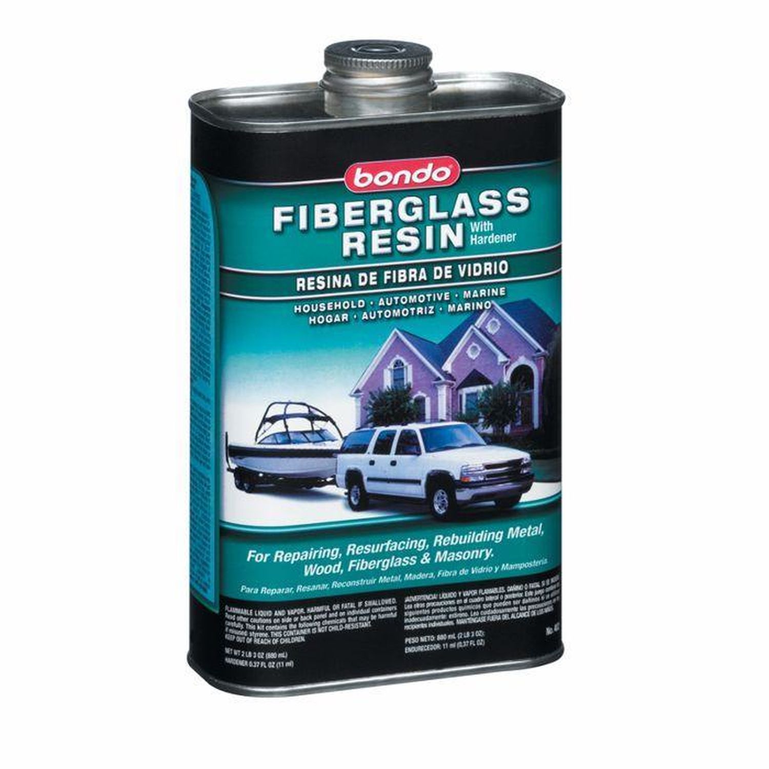 Evercoat Marine Fiberglass Repair Kit for Fiberglass, Metal & Wood - 10 Fl  Oz