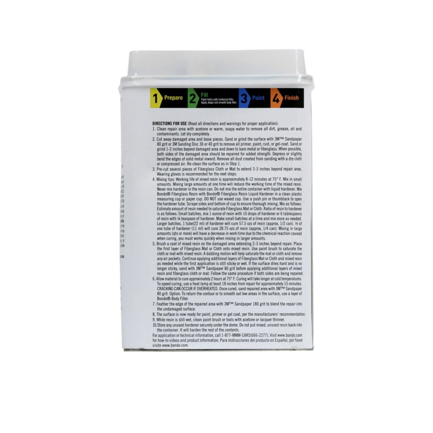 Bondo Fiberglass Resin 1gal