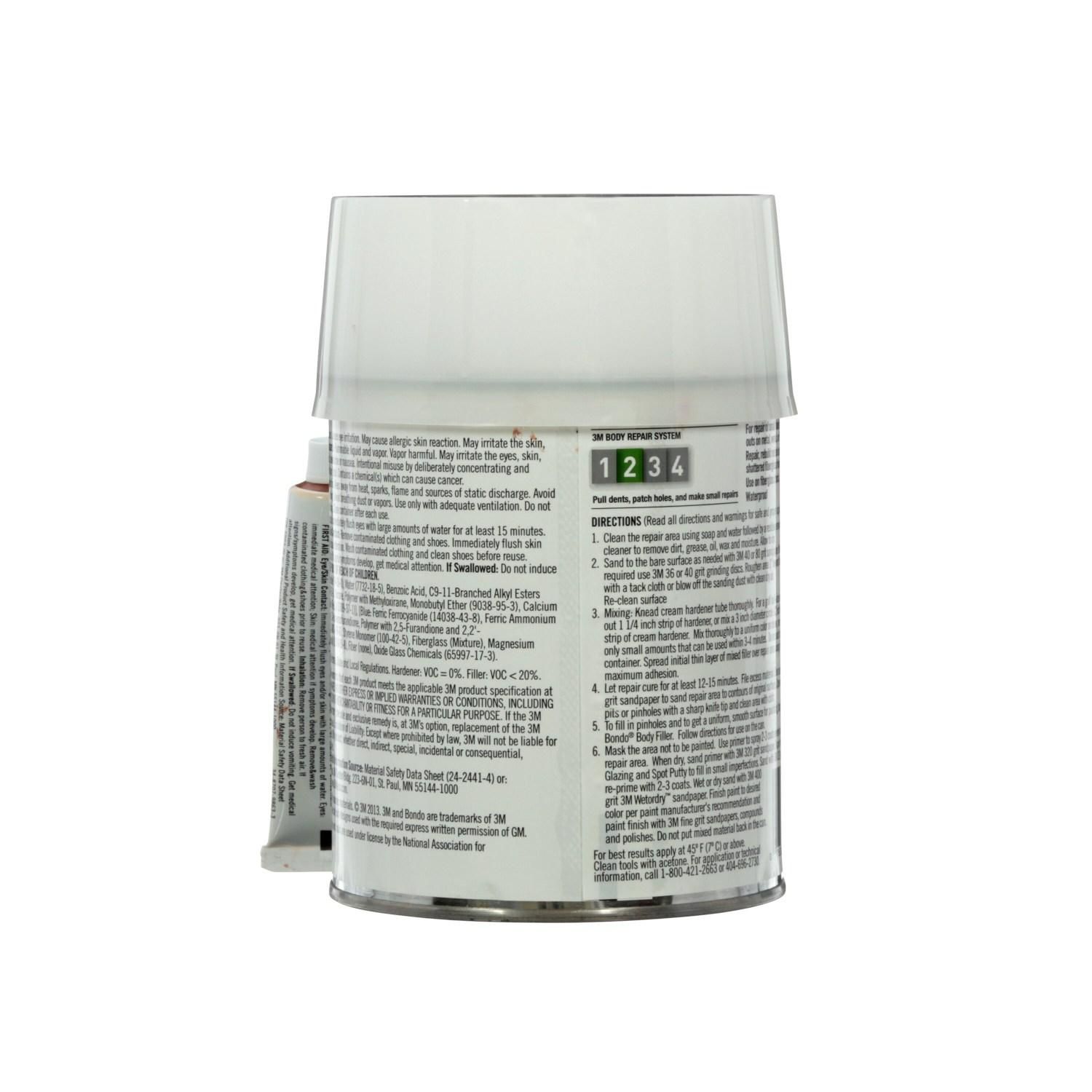 Bondo Hair Fiberglass Filler 1 Quart