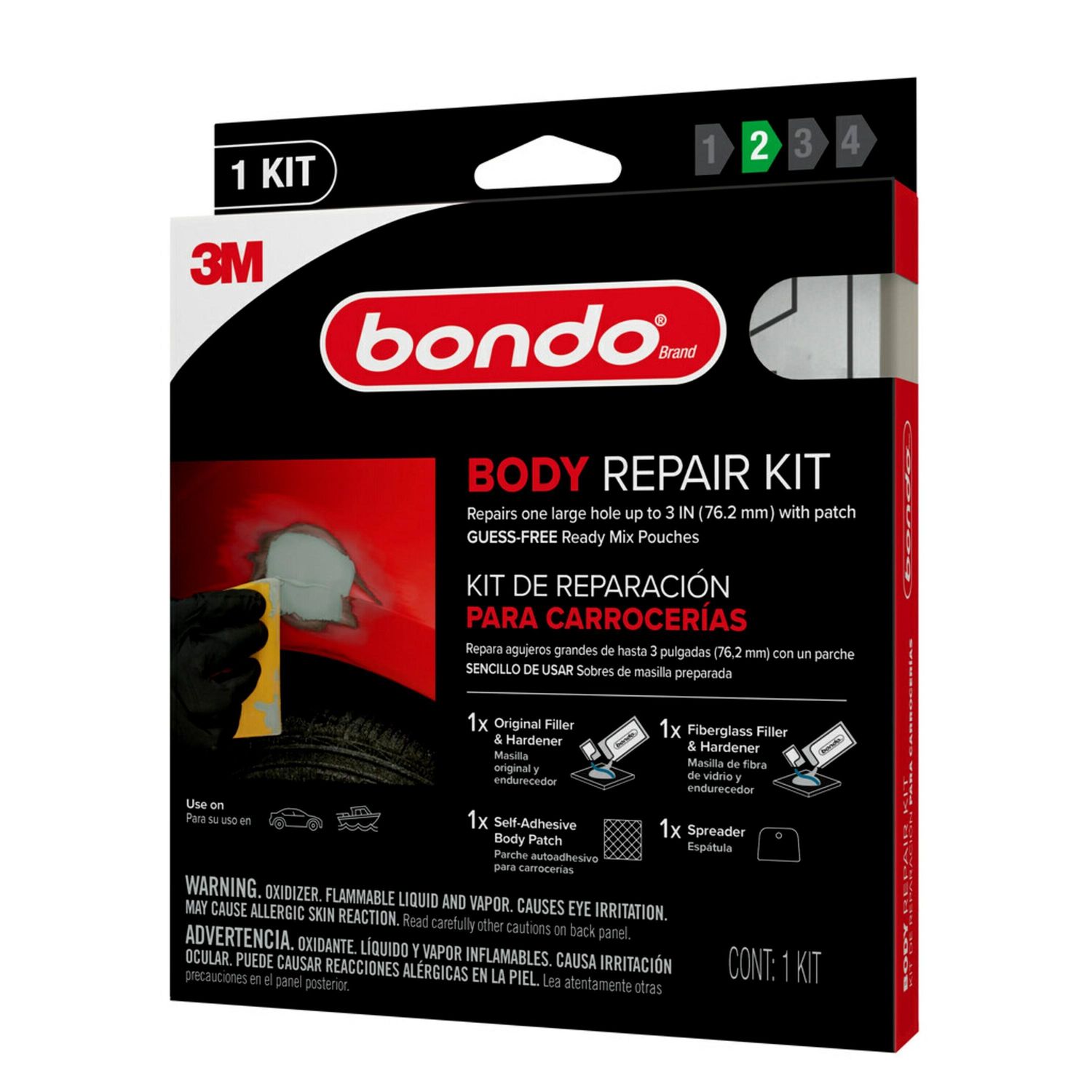Bondo Ready Mix Pouches, Body Repair Kit 2oz, 6 per Case