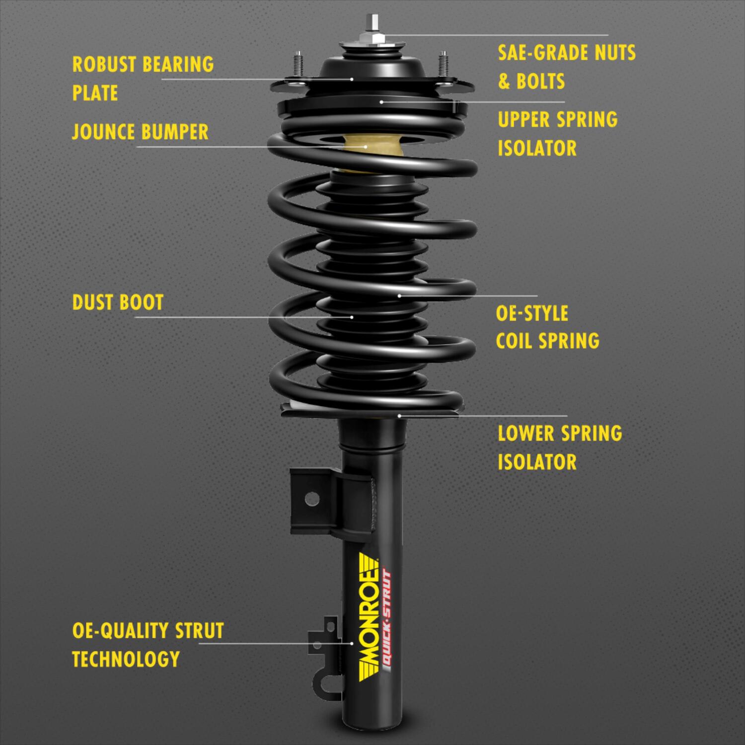 アオ　0527 Monroe Quick Suspension Strut and Coil Spring Assembly 173039