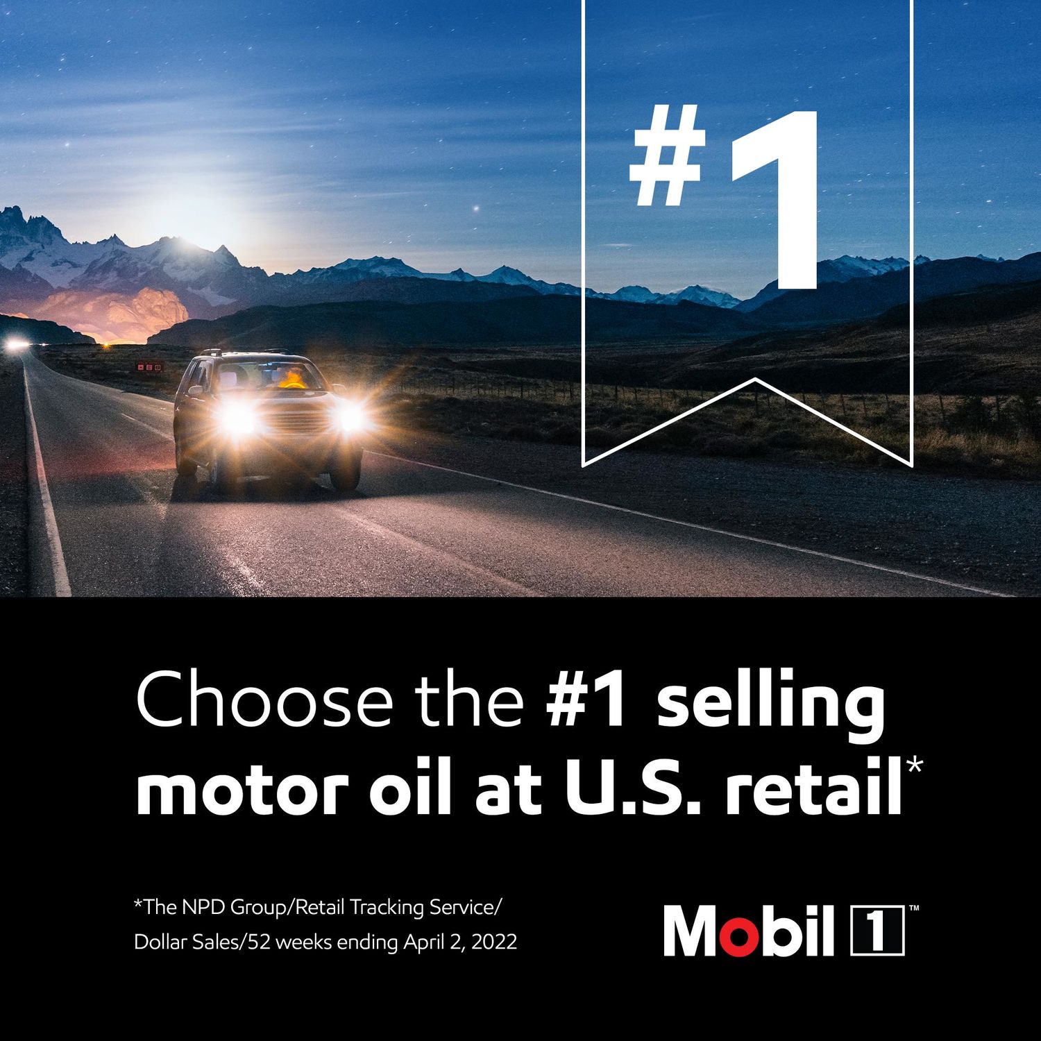 Mobil 1 Advanced Fuel Economy Full Synthetic Engine Oil 0W-20 1 Quart