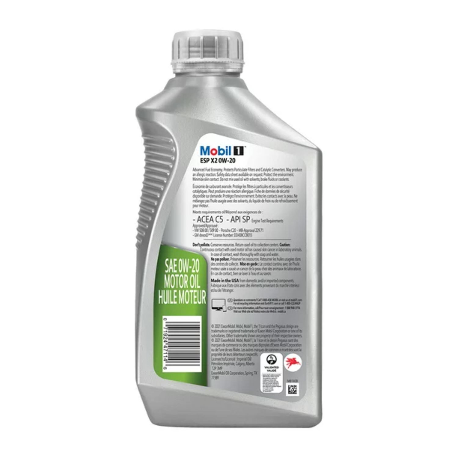  Mobil 1 Annual Protection 0W-20 Ultimate Aceite de motor  sintético completo, 1 cuarto de galón