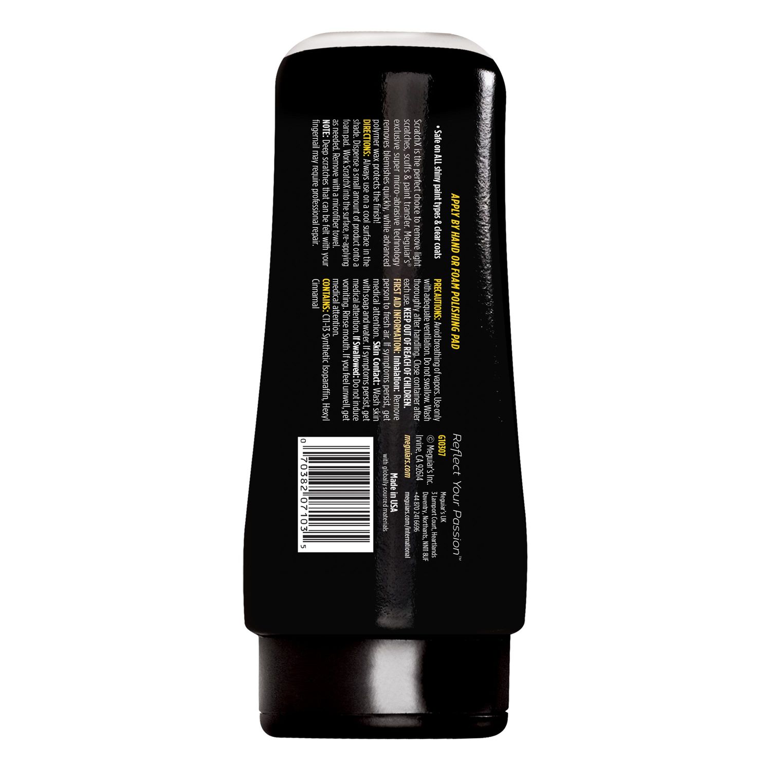 Car Polish Meguiar's ScratchX 2.0, 207ml - G10307 - Pro Detailing