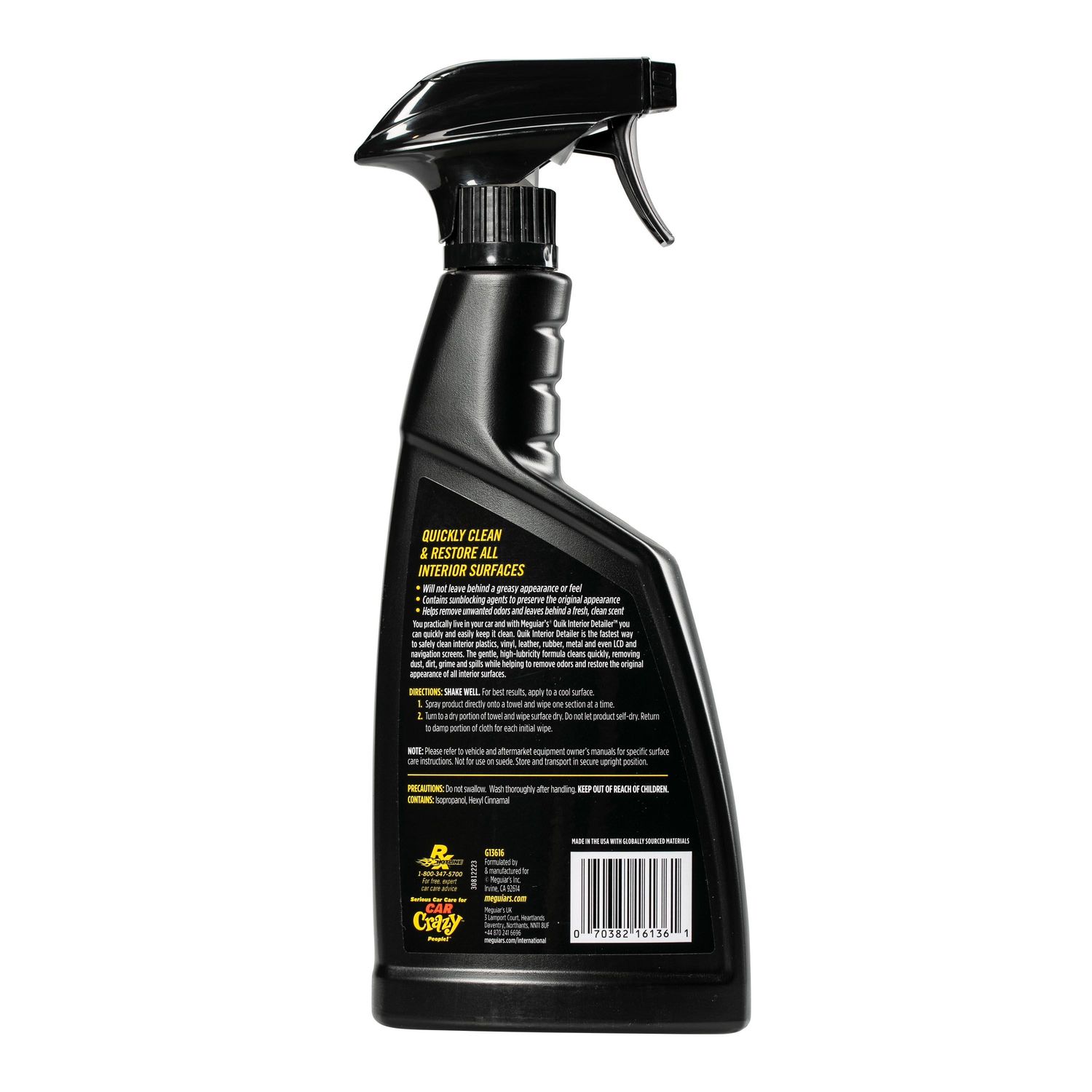 Meguiar's Quik Interior Detailer Cleaner Spray 16oz