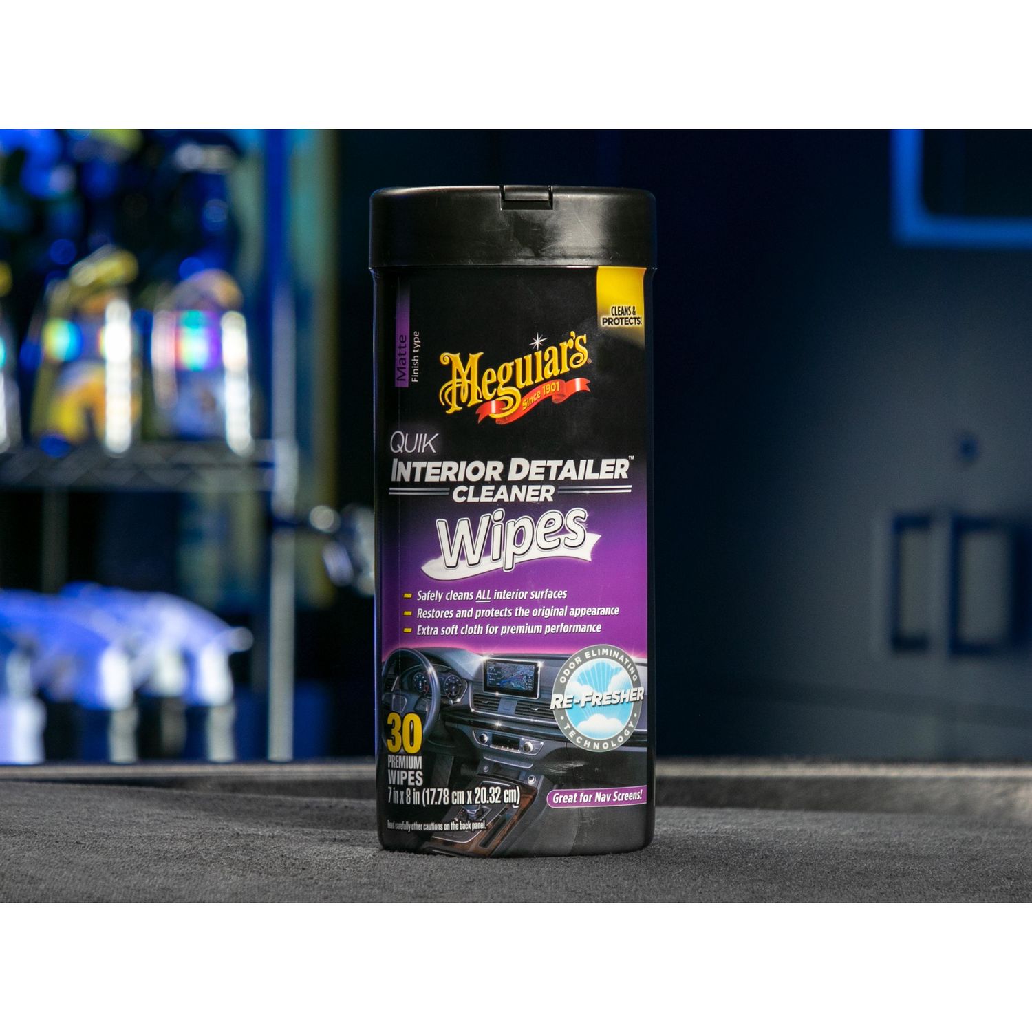 Meguiar's Quik Interior Detailer Cleaner Wipes 25 Count