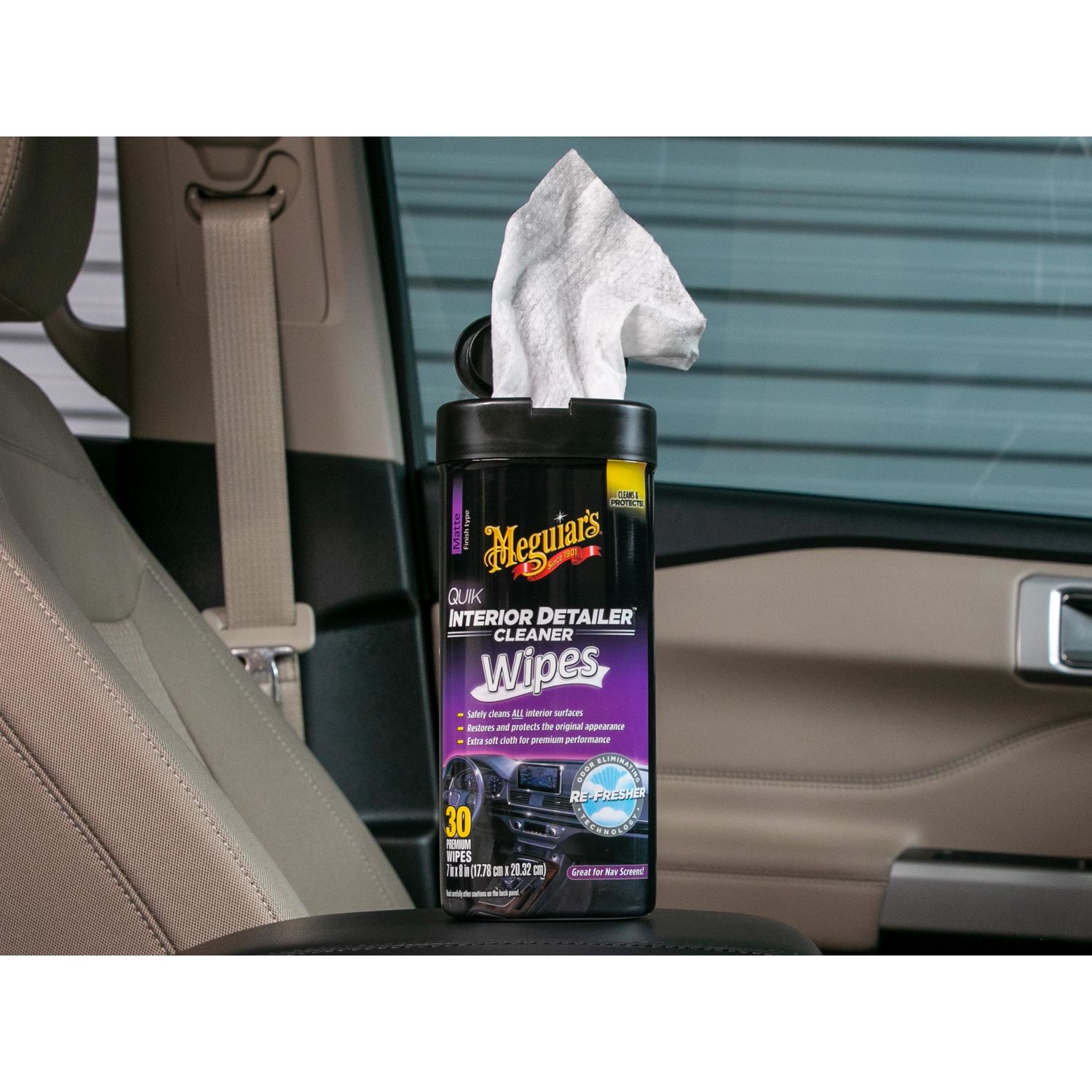 Meguiar's Quik Interior Detailer Cleaner Wipes 25 Count