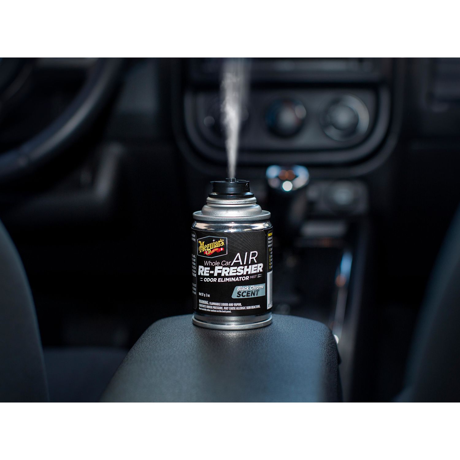 Meguiar's Whole Car Air ReFresher Black Chrome Scent Odor Eliminator