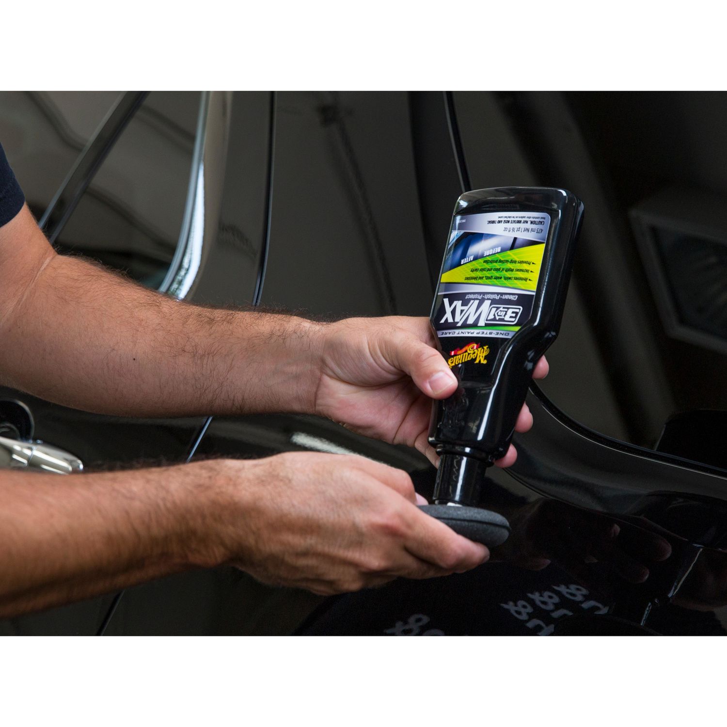 Meguiar's 3in1 Liquid Wax 16oz with Foam Pad