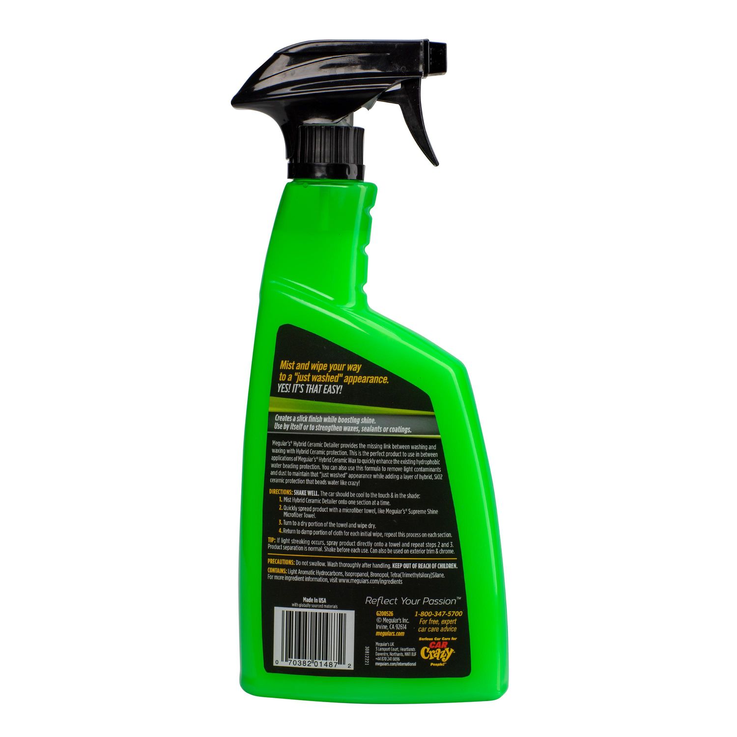 MEGUIAR'S HYBRID CERAMIC Detailer Spray 768 Ml Ceramica Protezione Vernice Cera G200526EU EUR 28,01 - IT