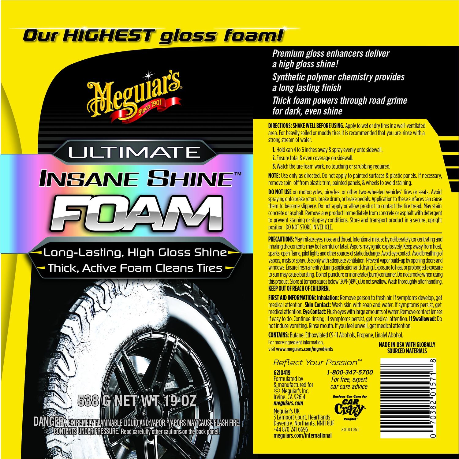 Meguiar's Ultimate Insane Shine Foam 19oz
