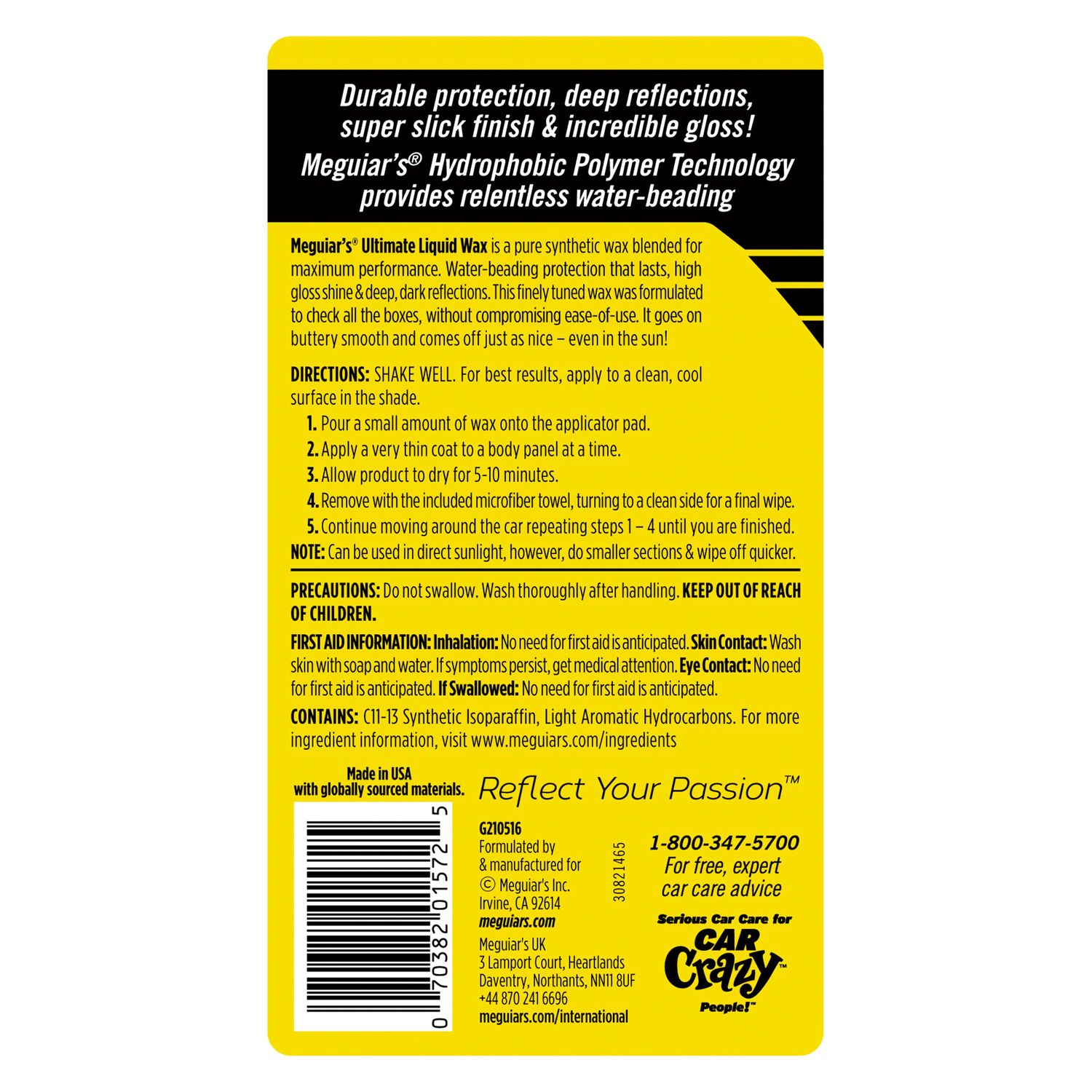 Meguiar's Ultimate Liquid Wax 16oz