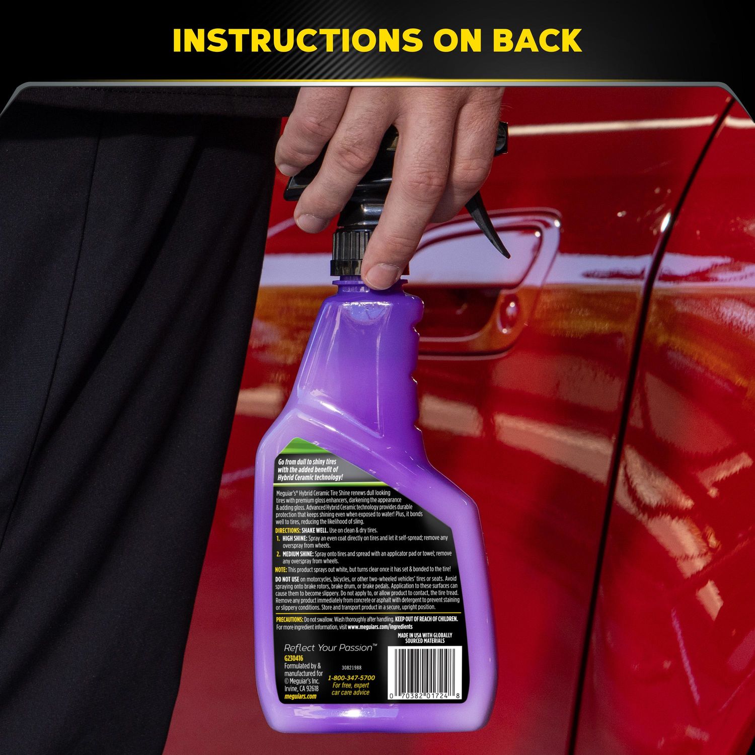 Meguiar's Hybrid Ceramic Tire Shine Spray 16oz