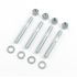 Mr Gasket 2 1/2in Zinc Plated Carburetor Stud Nut and Washer 4 Piece