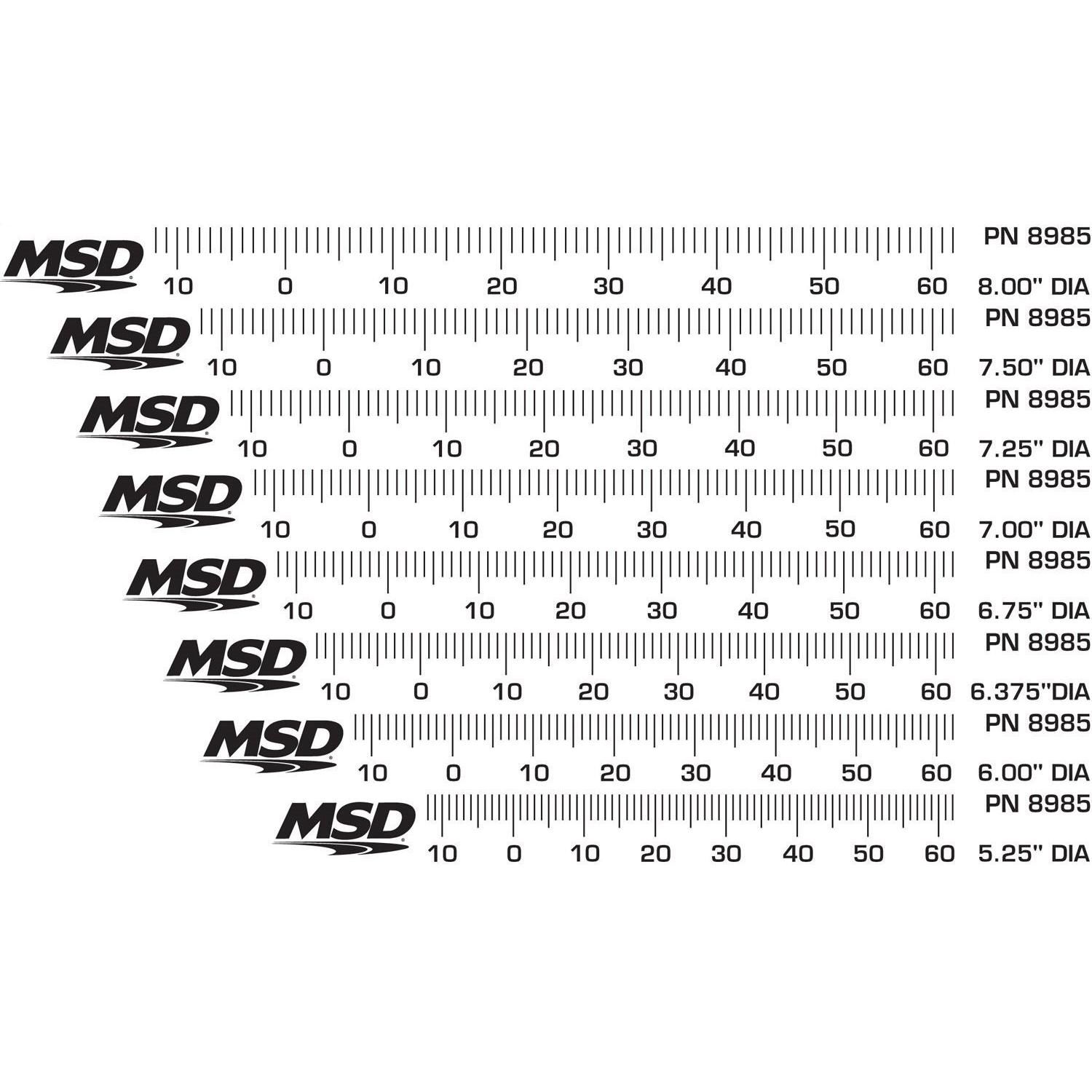 MSD Timing Tape For Harmonic Balancer