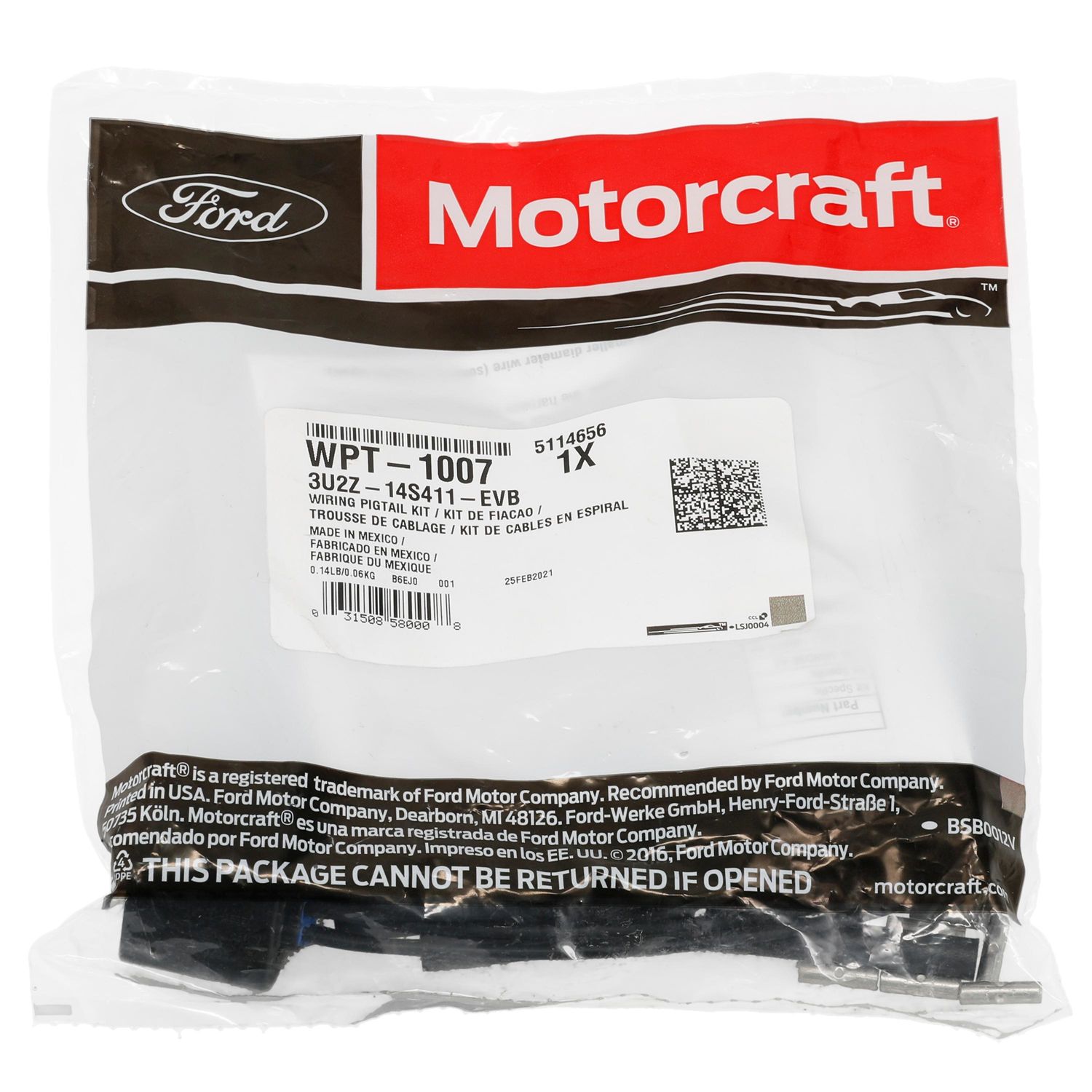 Motorcraft Electrical Wire Connector WPT1007