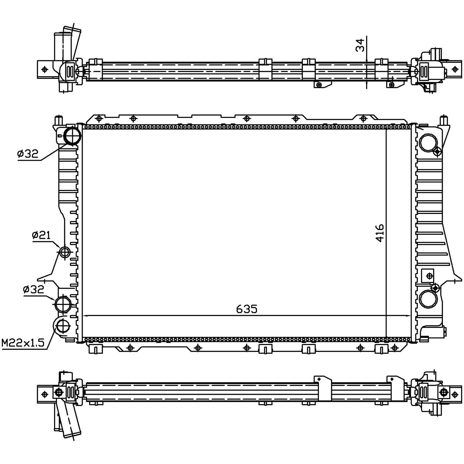 Nissens Radiator 60457