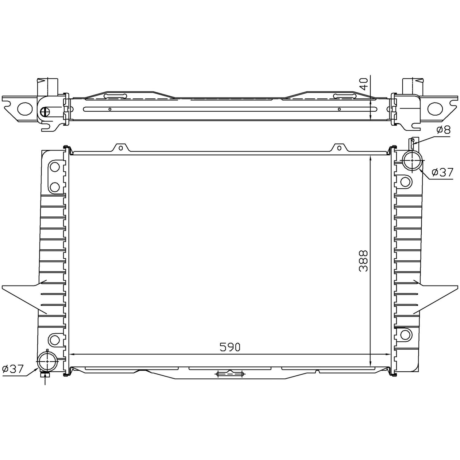 Nissens Radiator 65546A