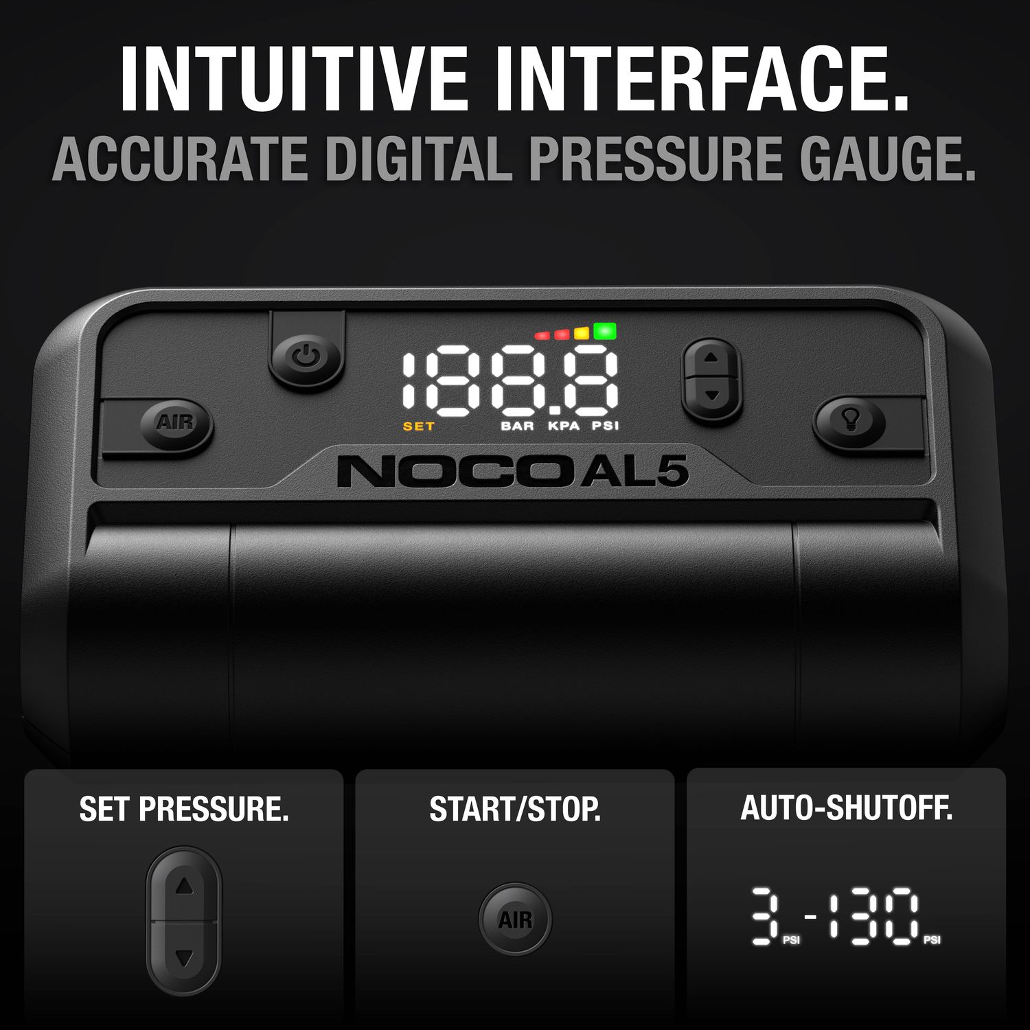 NOCO AL5 130 PSI Portable Tire Inflator