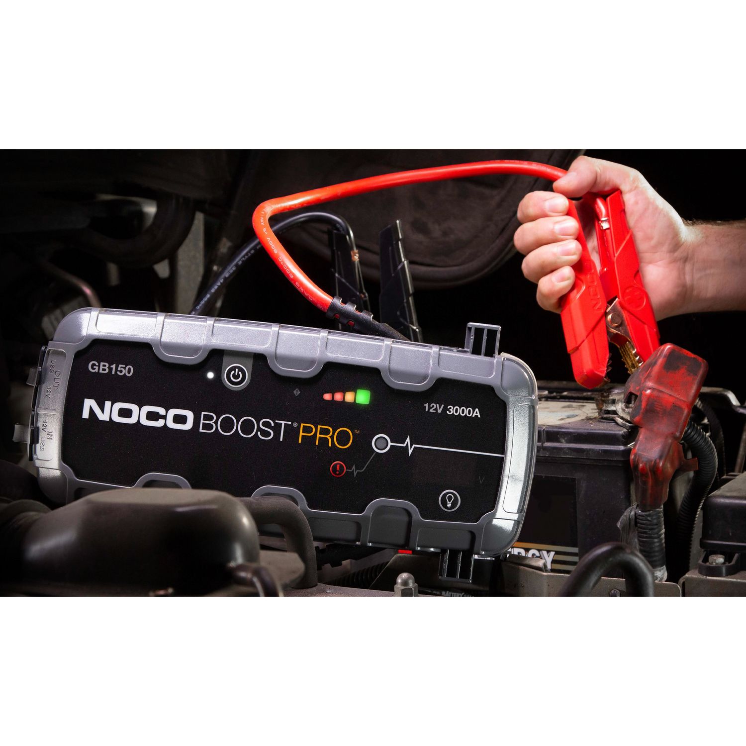 NOCO Boost Pro GB150 3000A UltraSafe Car Battery Jump Starter, 12V Battery  Pack, Battery Booster, Jump Box, Portable Charger and Jumper Cables for