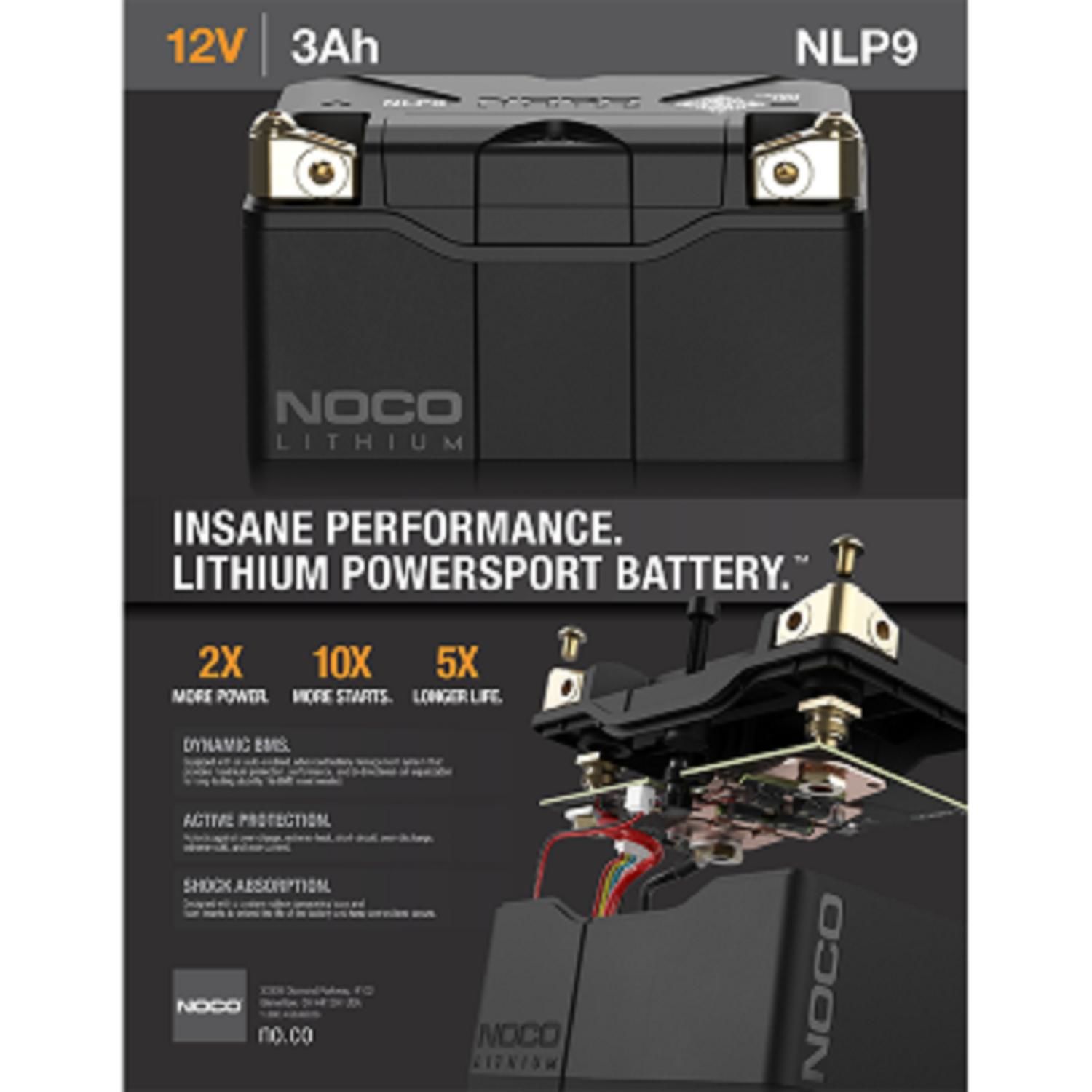 Noco NOCO Lithium NLP9, 400A Lithium Motorradbat…