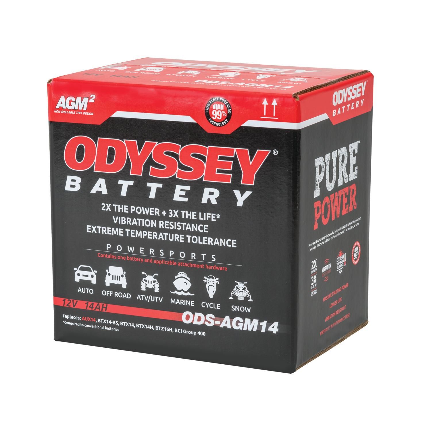 Odyssey Extreme Powersports Battery 12V 220CCA