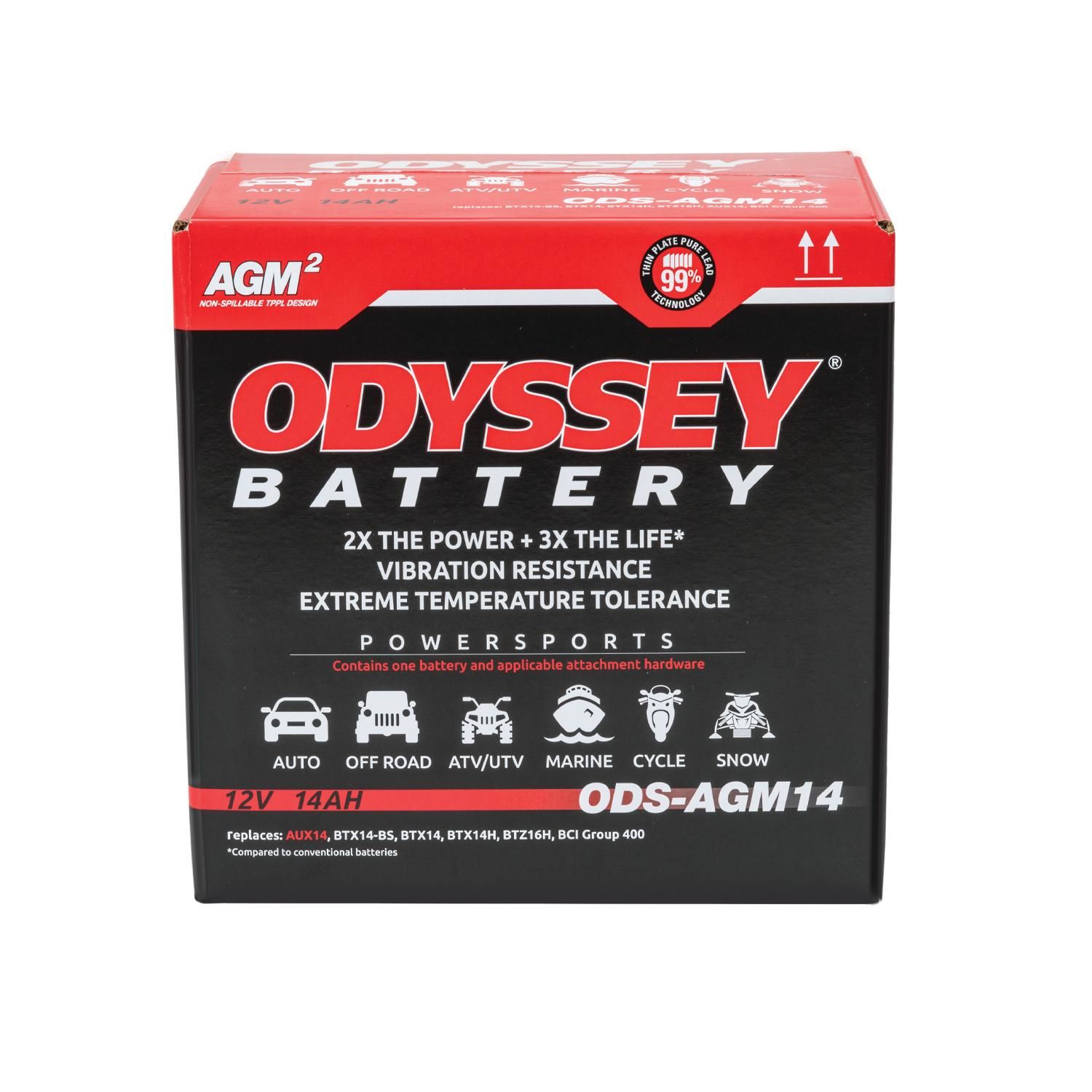 Odyssey Extreme Powersports Battery 12V 220CCA