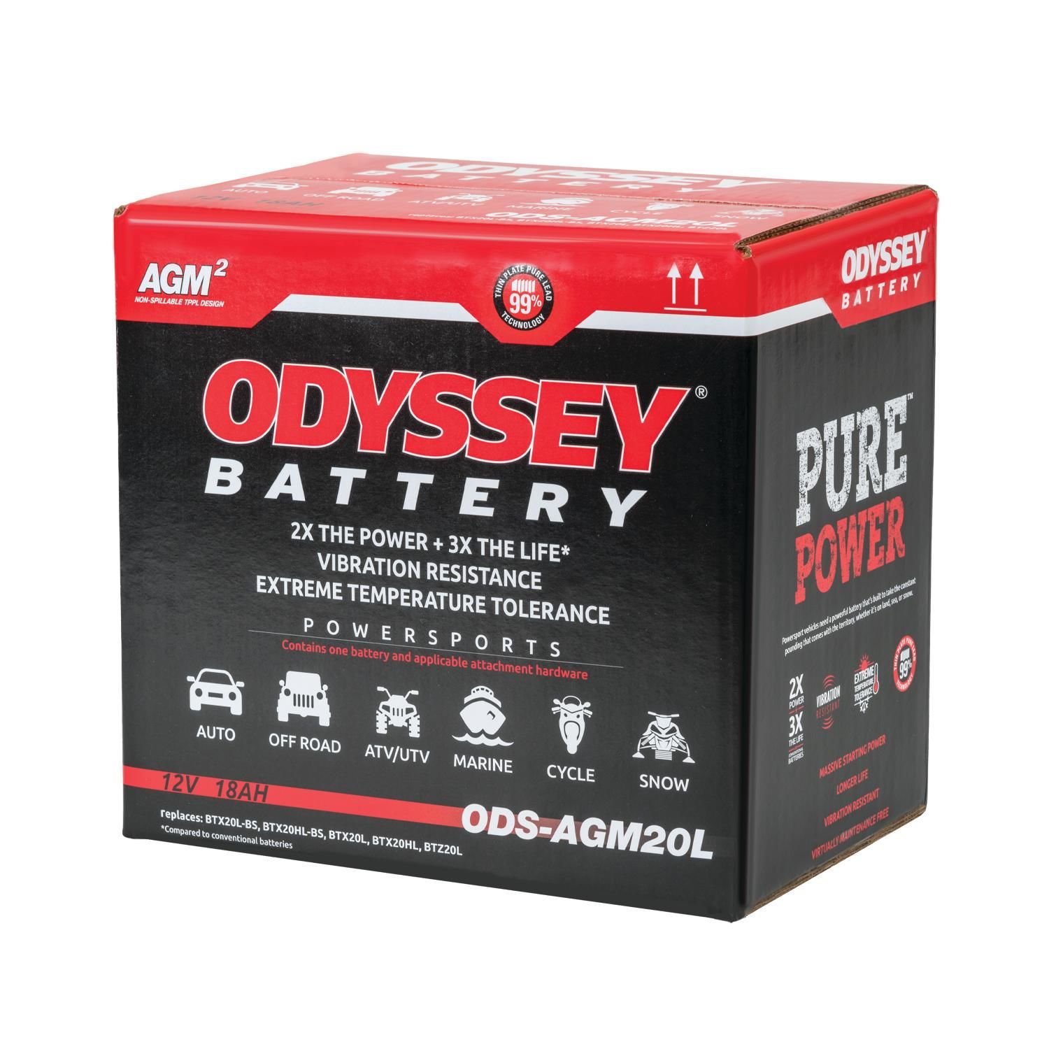 Odyssey Extreme Powersports Battery 12V 275CCA
