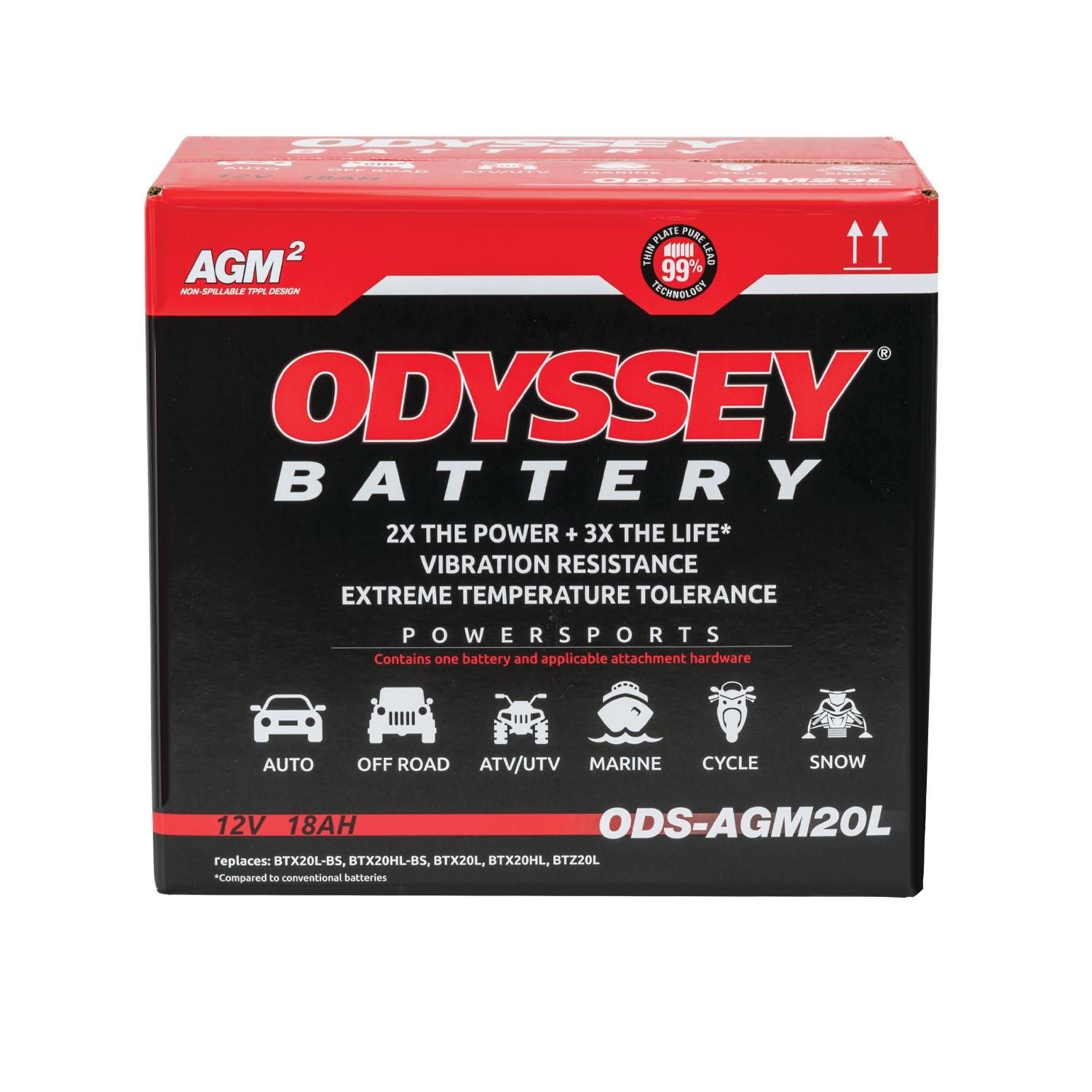Odyssey Extreme Powersports Battery 12V 275CCA