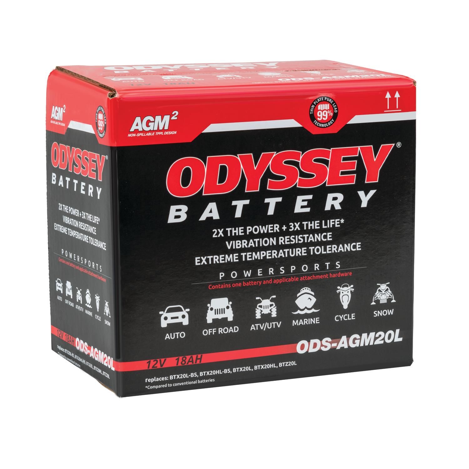 Odyssey Extreme Powersports Battery 12V 275CCA