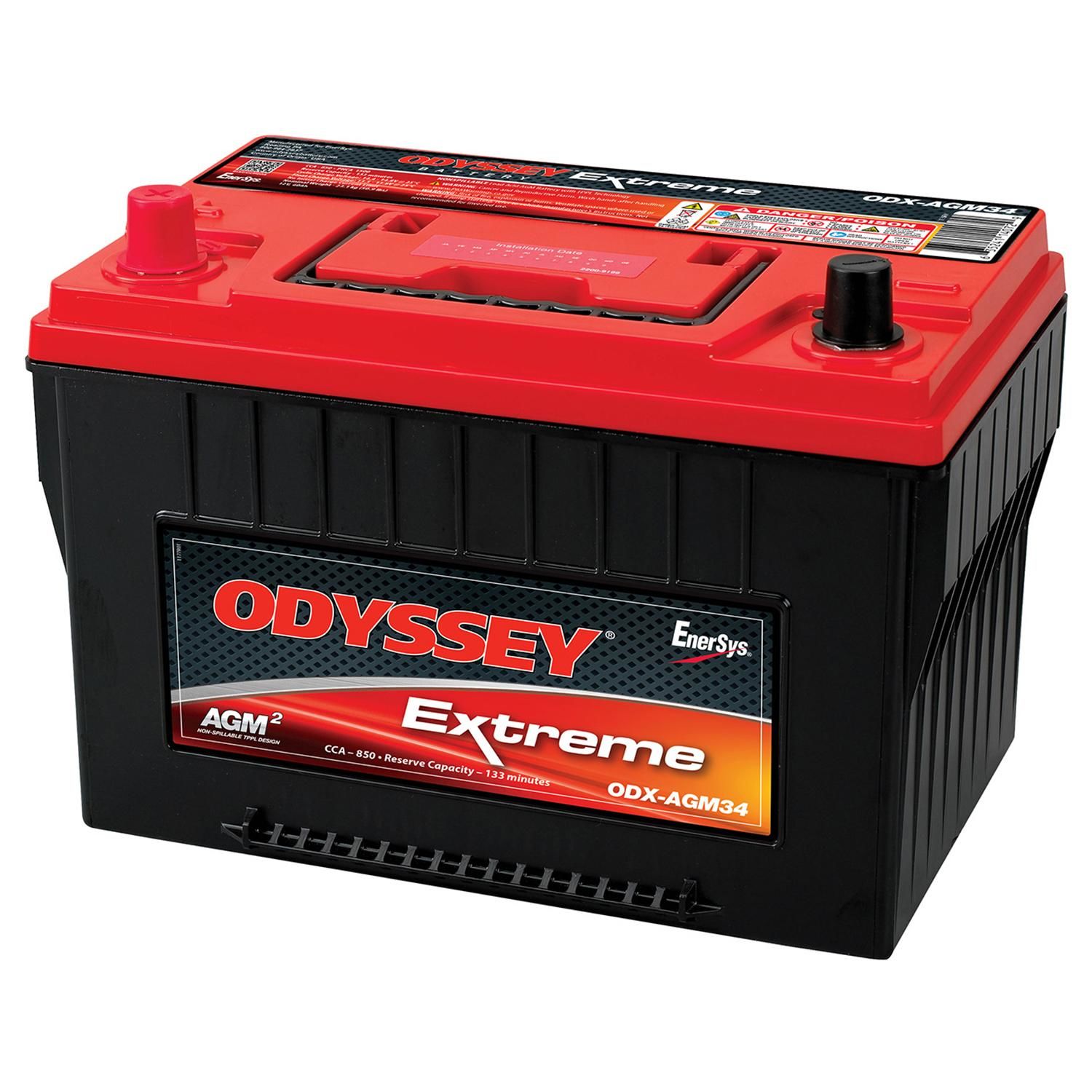 Odyssey Extreme Battery BCI Group Size 34 850 CCA ODX-AGM34