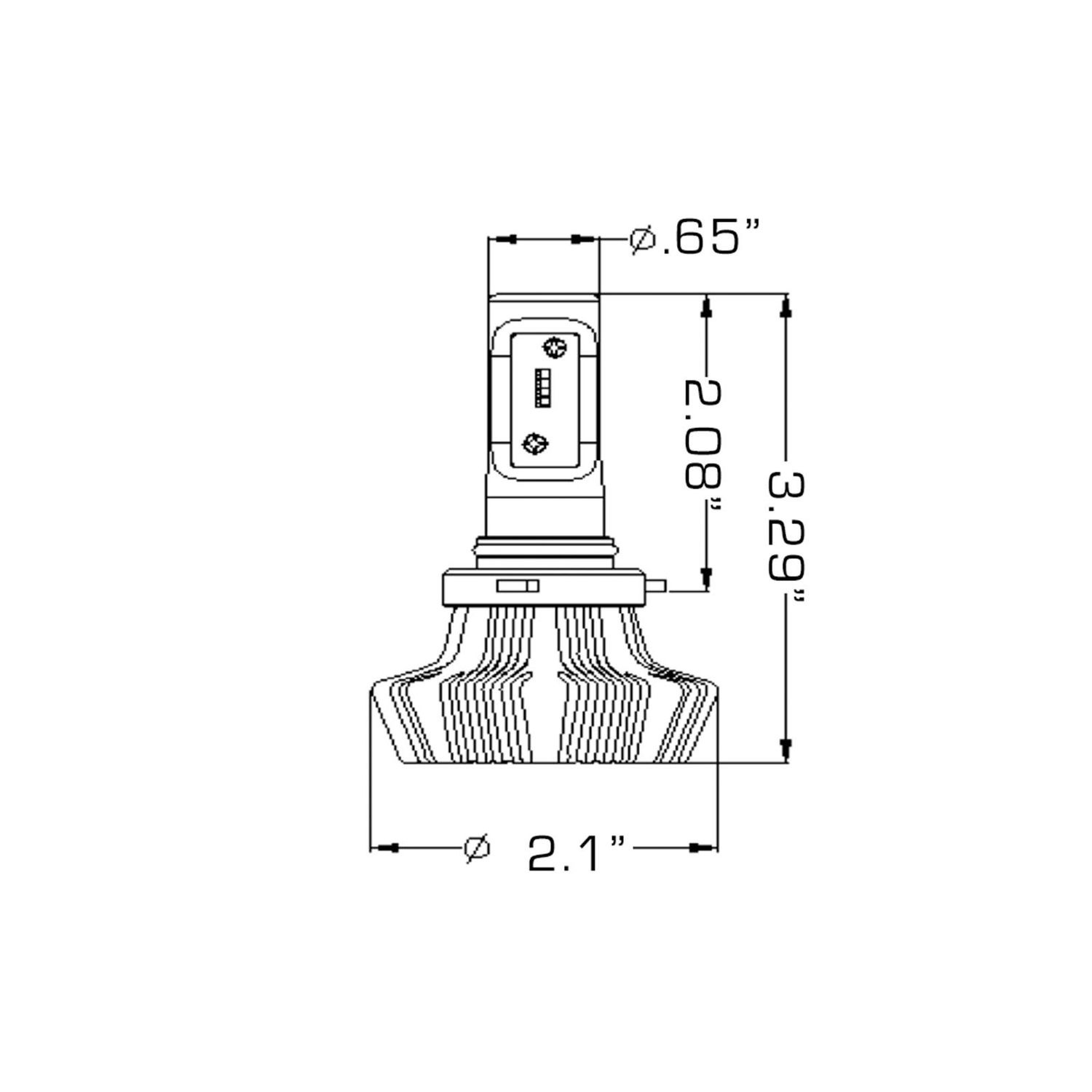 Oracle Lighting 9006 4000+ Lumens LED Headlight Bulbs Pair