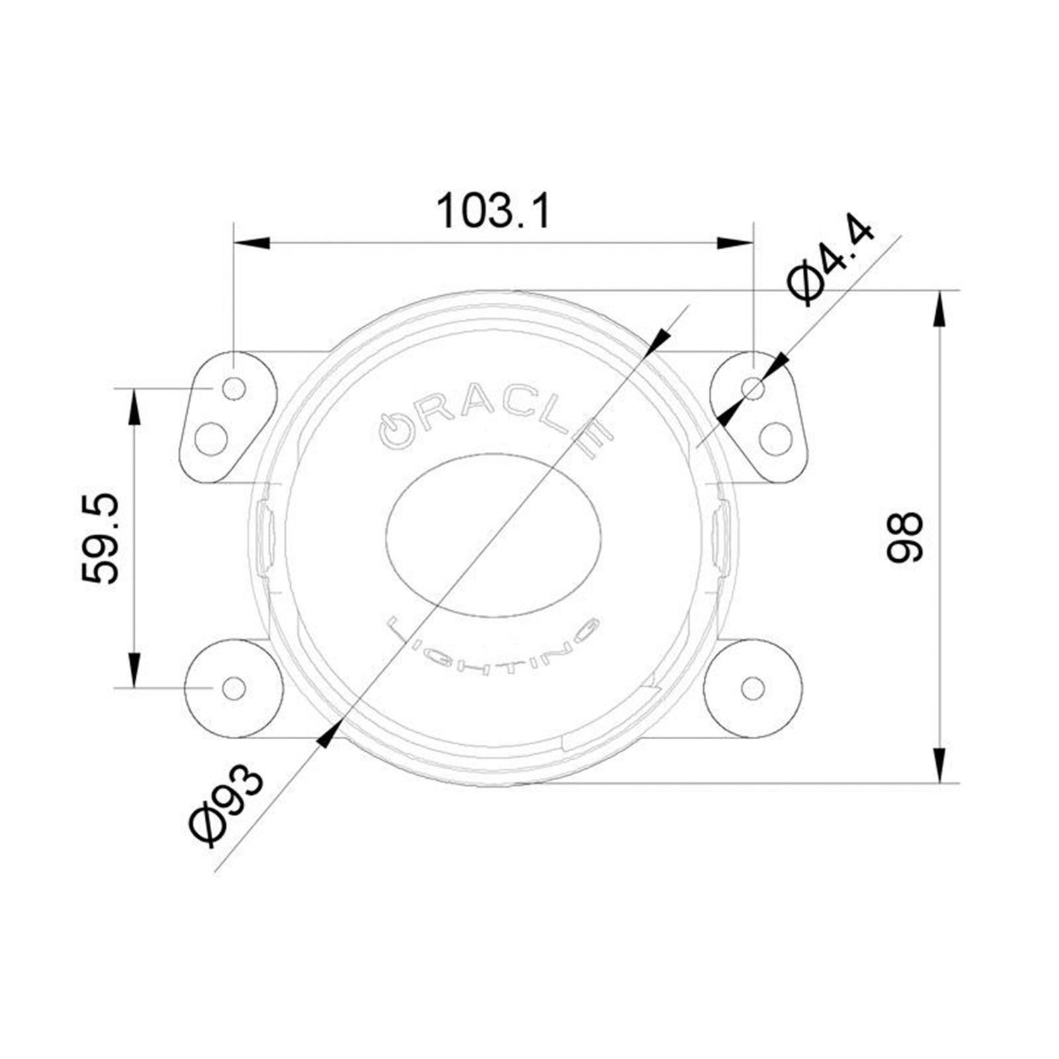 Oracle Lighting Fog Light Assembly 5846-332