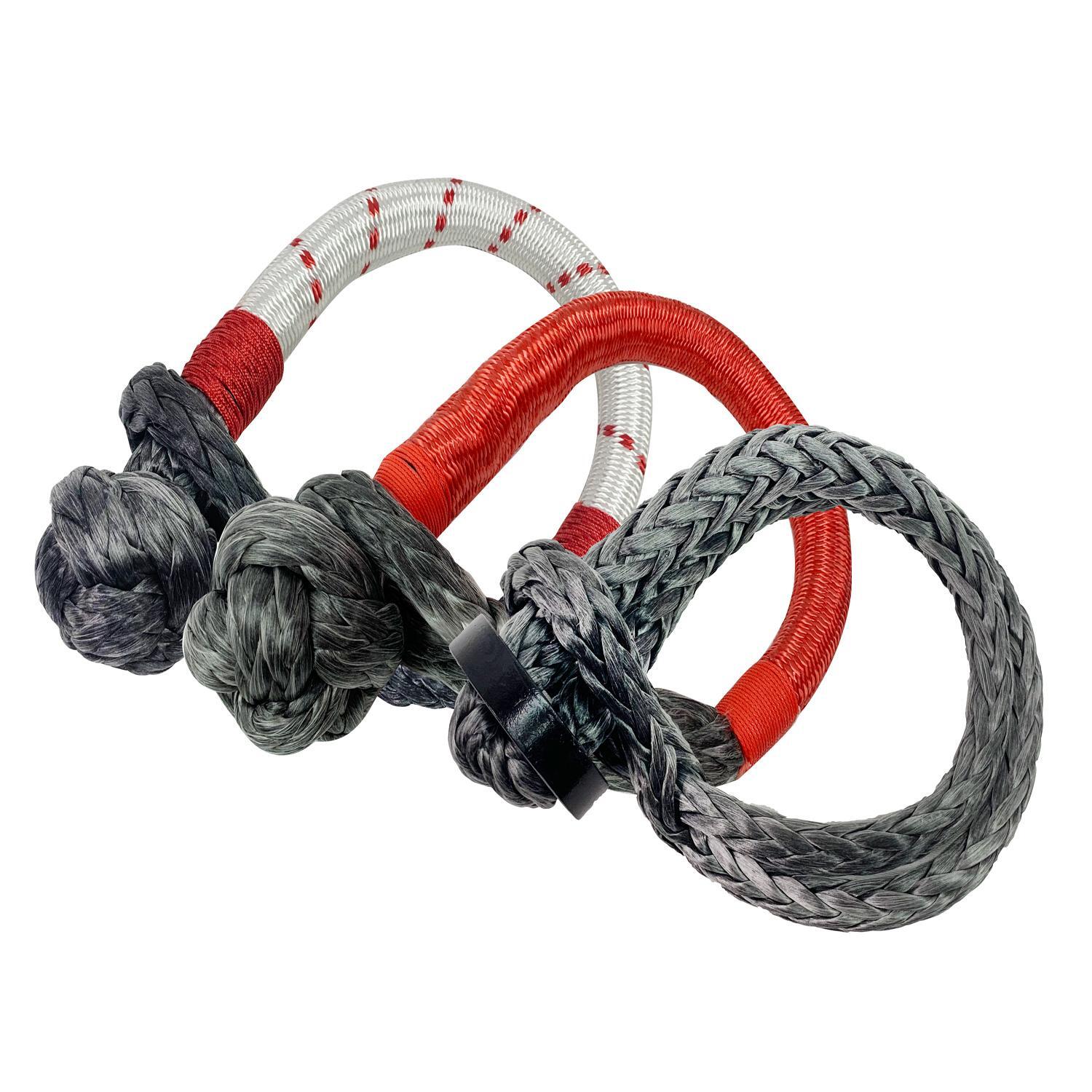 Overland Vehicle Systems Red and Gray 44,000lbs 7/16in Diameter Rope ...