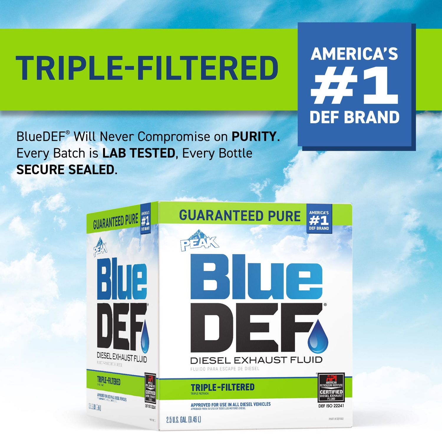 PEAK Blue DEF Diesel Exhaust Fluid (DEF) DEF002