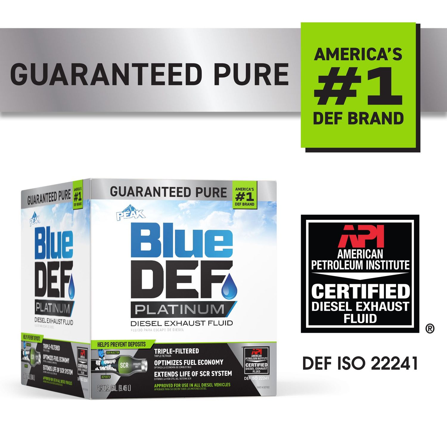 PEAK Blue DEF Diesel Exhaust Fluid (DEF) DEG002