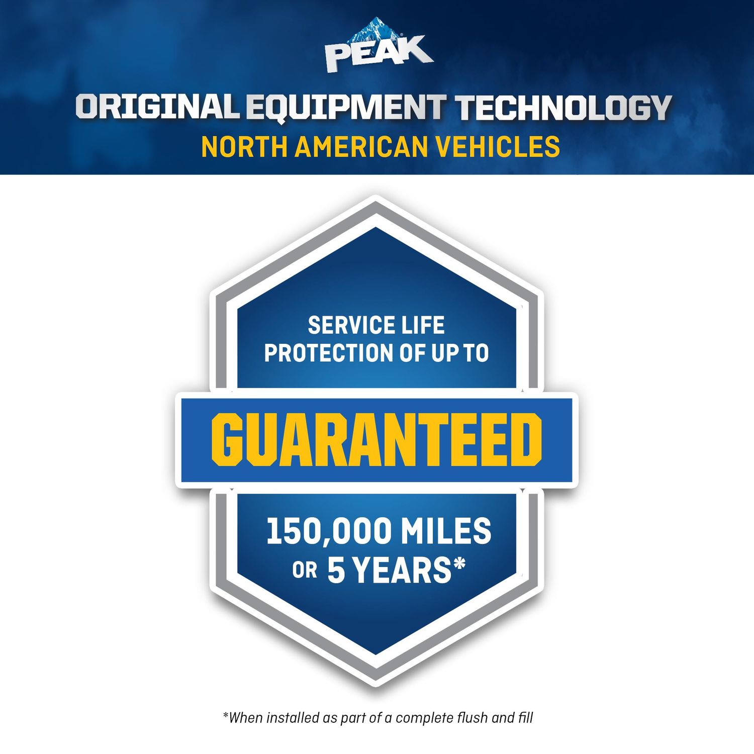 PEAK Original Equipment Technology North American Vehicles Gold Antifreeze and Coolant Concentrate