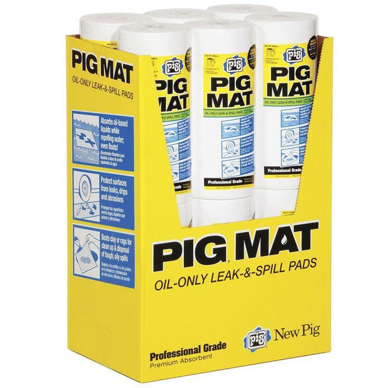 Pig 15in X 50ft Light Weight Absorbent Mat Roll