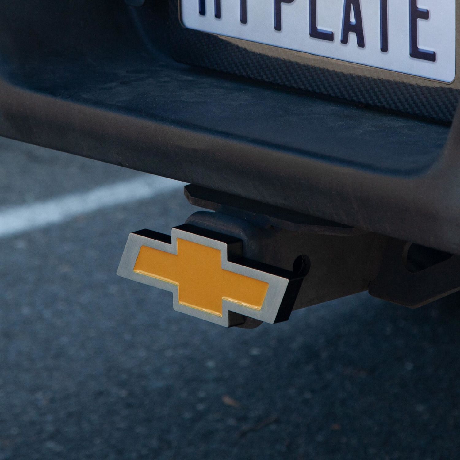 Chevy emblem hitch cover discount